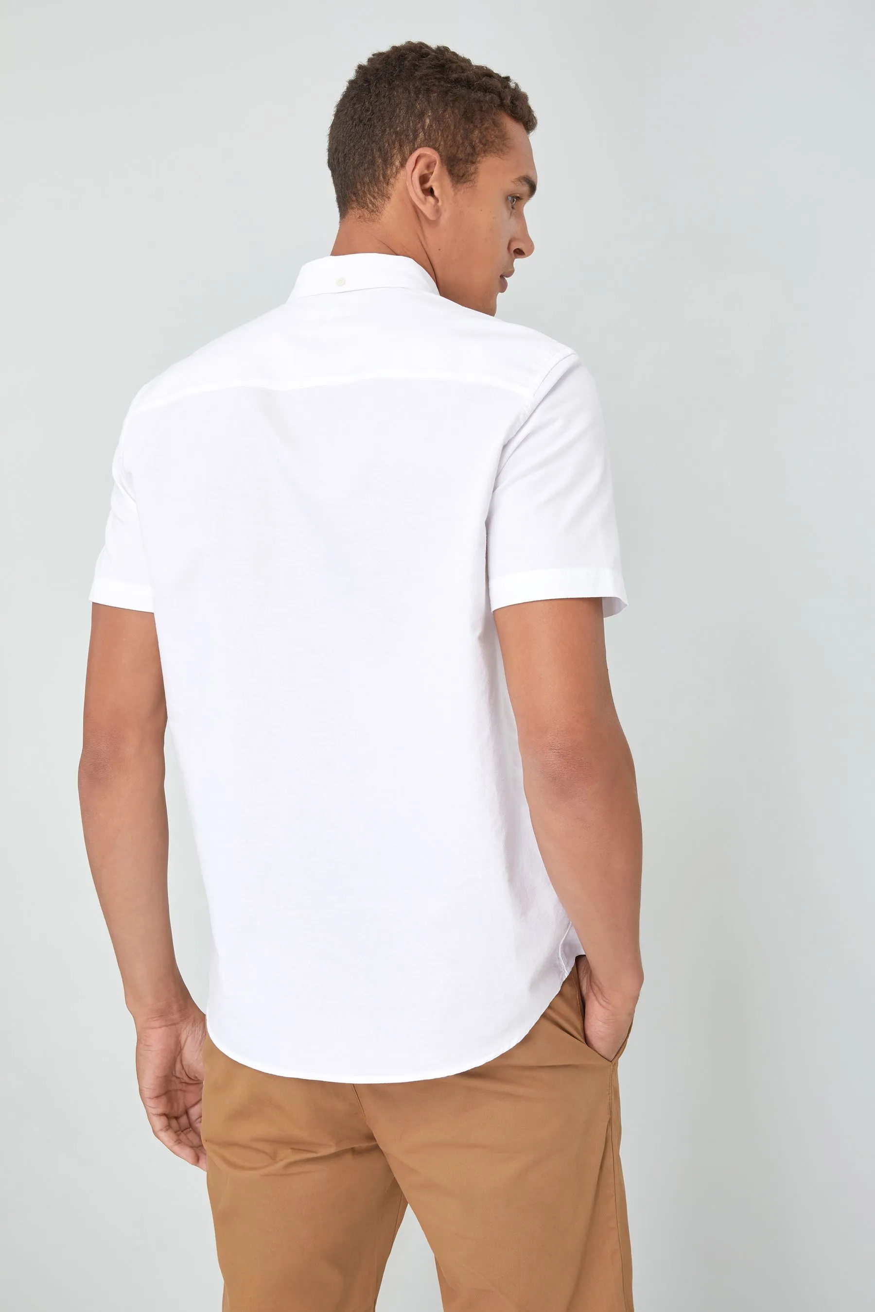 100% Cotone Vestibilità Regolare - Camicia Oxford a maniche corte    