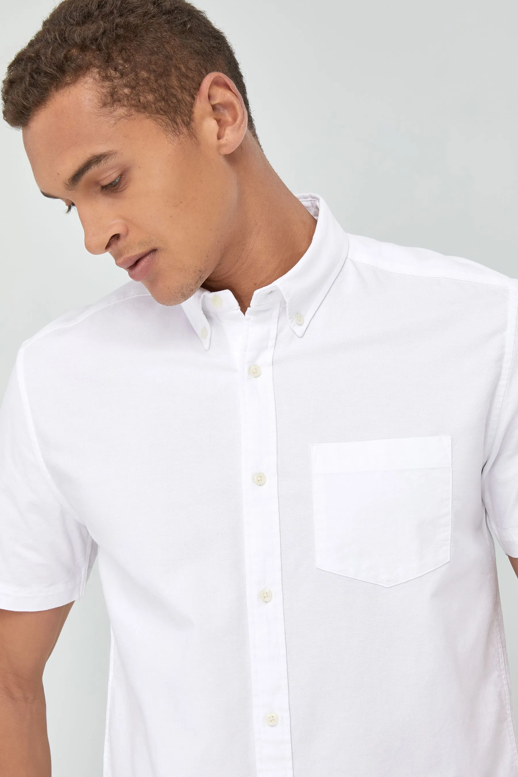 100% Cotone Vestibilità Regolare - Camicia Oxford a maniche corte    