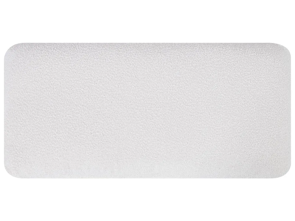 3 Seater Boucle Sofa White KANSSELI