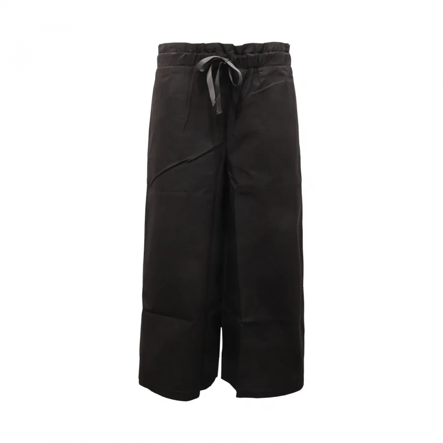 3386AT pantalone donna SUN 68 WIDE LEG woman pants black