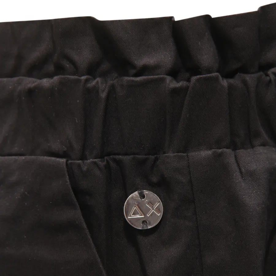 3386AT pantalone donna SUN 68 WIDE LEG woman pants black