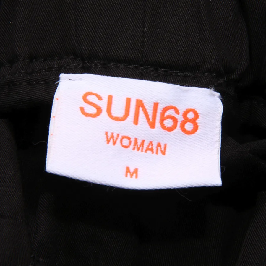 3386AT pantalone donna SUN 68 WIDE LEG woman pants black