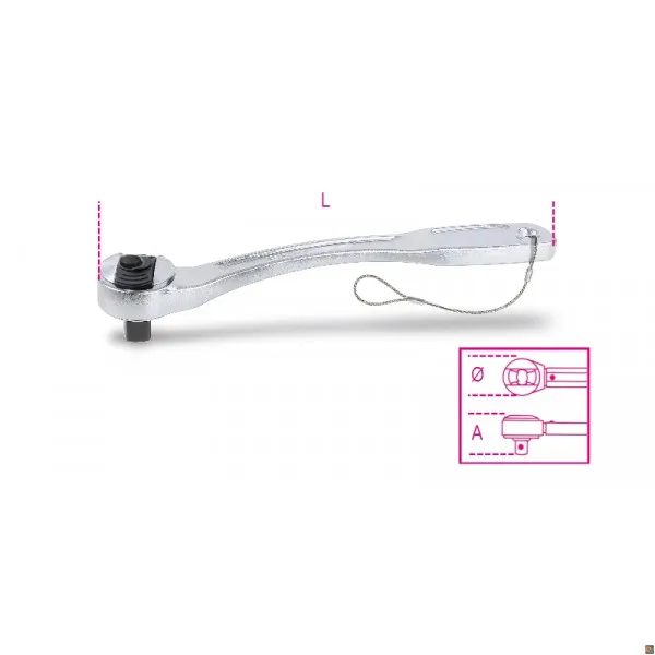 900E-HS/55 - CRICCHETTI REVERS. H-SAFE D48 1/4 E/55 BETA UTENSILI 009004880