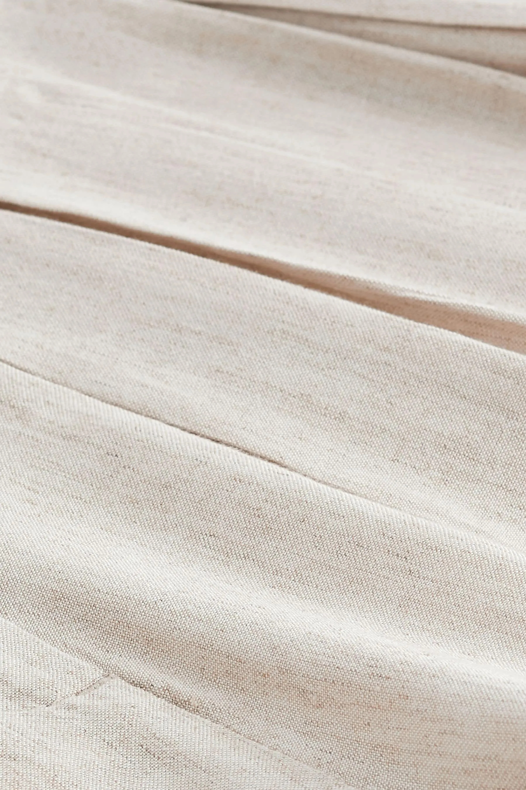 A pieghe Pantaloni ultra ampi con lino