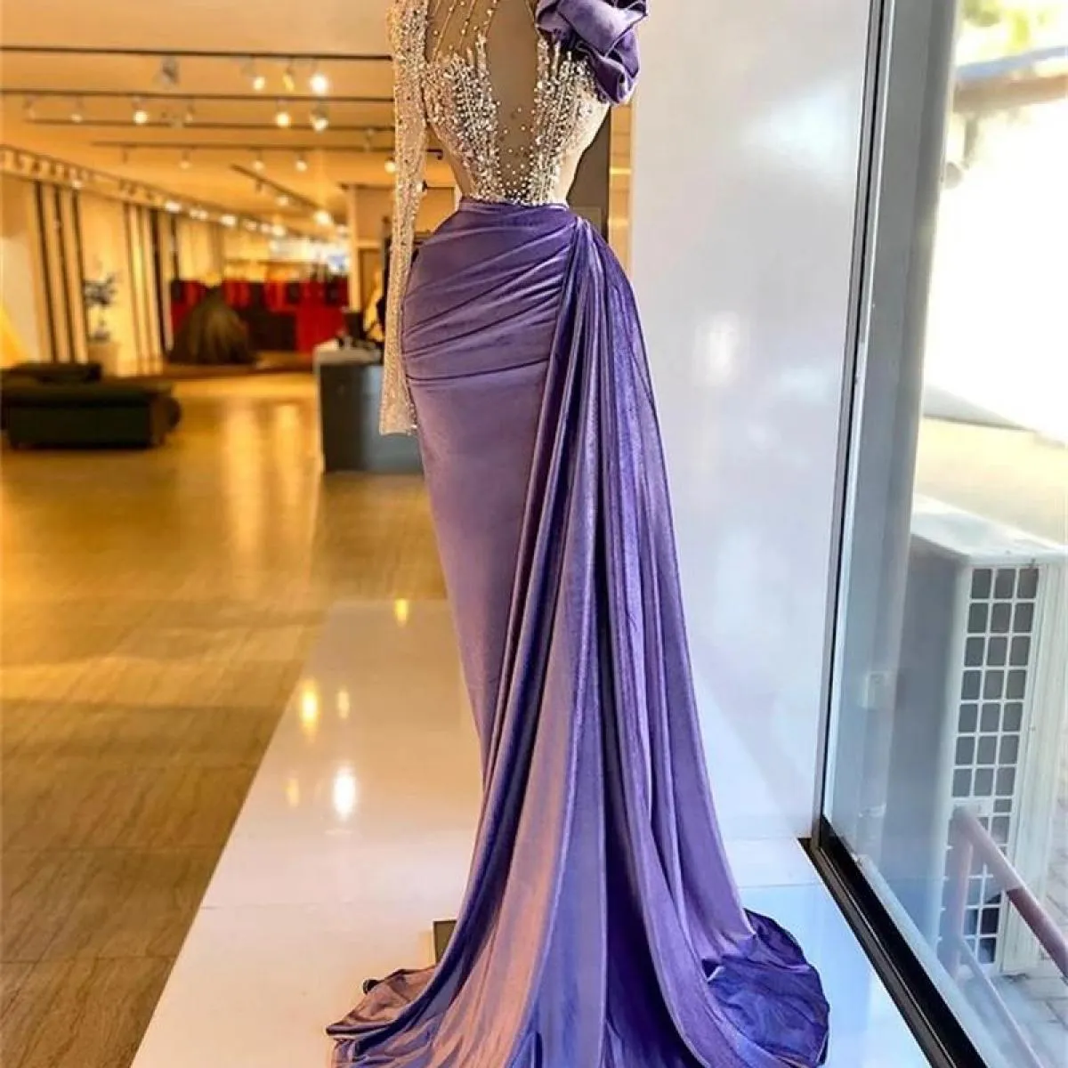 Abiti da sera eleganti viola 2022 Abiti da sera eleganti da donna 2022 Abiti da sera