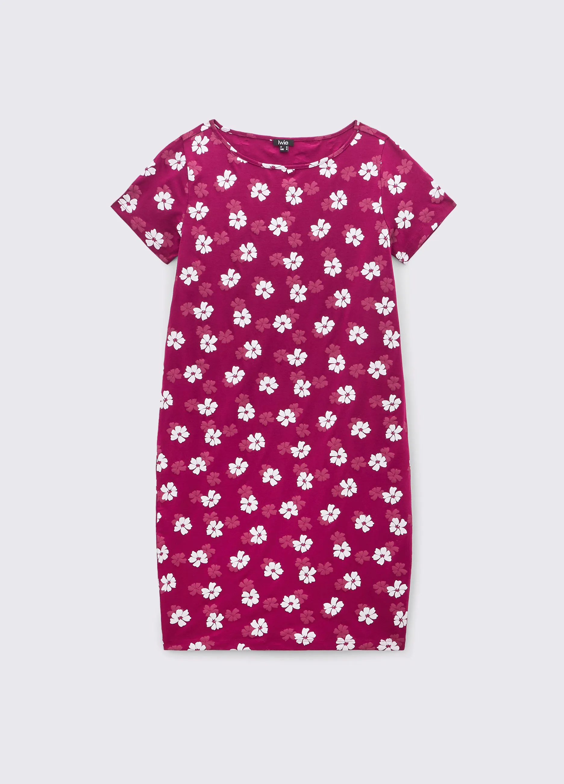 Abito corto in cotone stretch donna