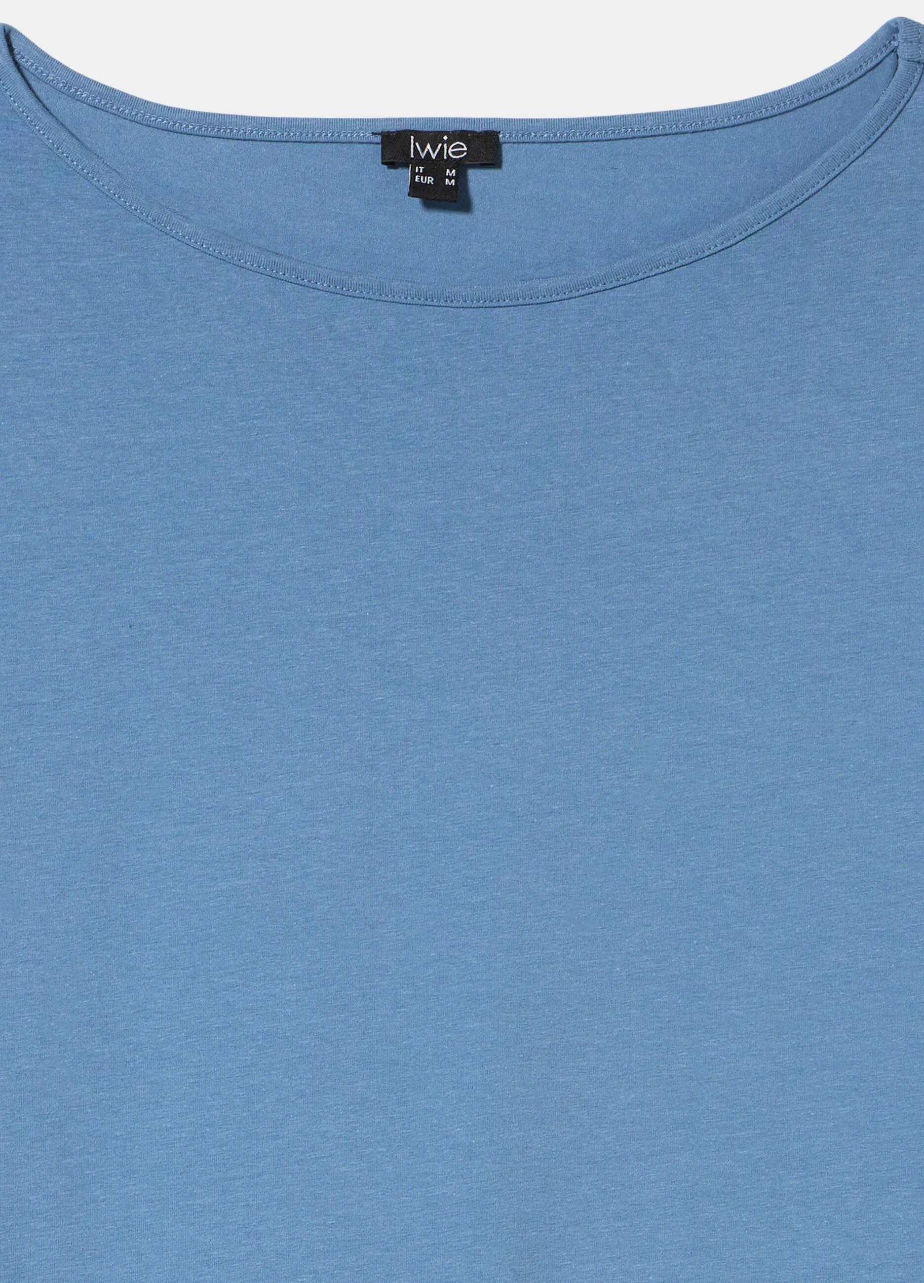 Abito corto in jersey di cotone stretch donna