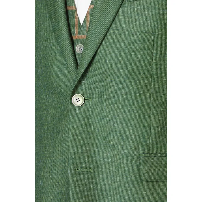 Abito da sposa Henk ter Horst in misto con gilet a quadri Verde