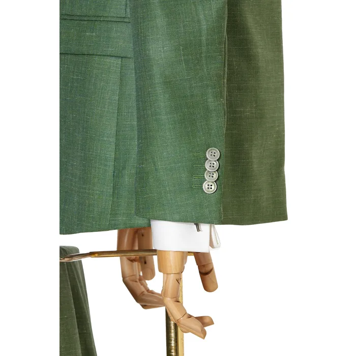 Abito da sposa Henk ter Horst in misto con gilet a quadri Verde
