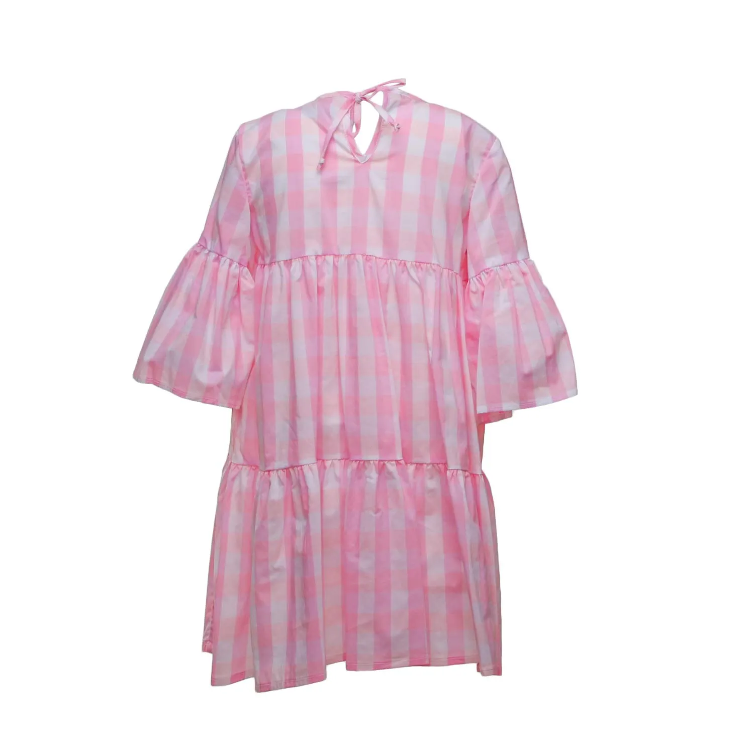 Abito Rosa A Quadri Girl