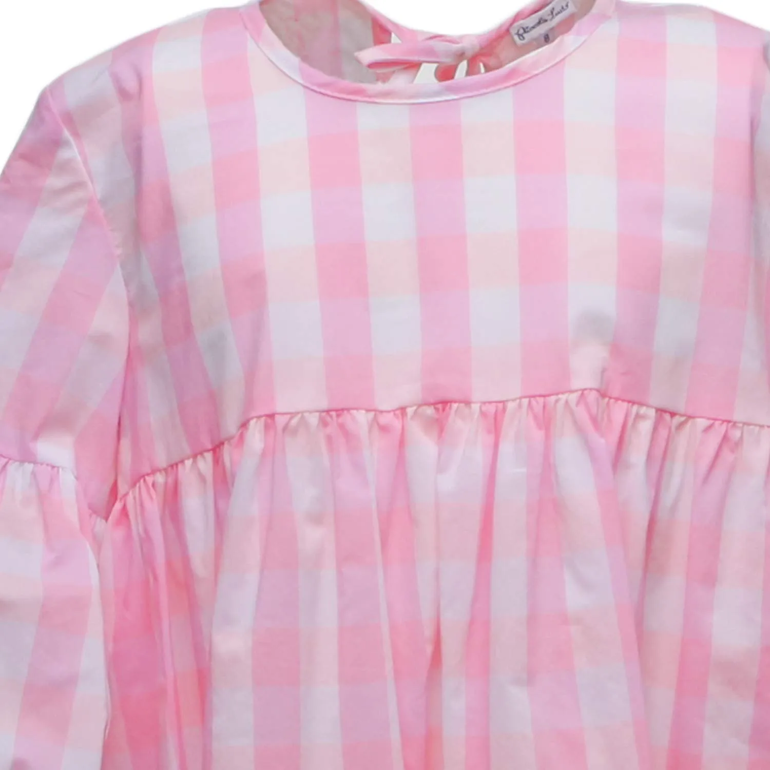 Abito Rosa A Quadri Girl