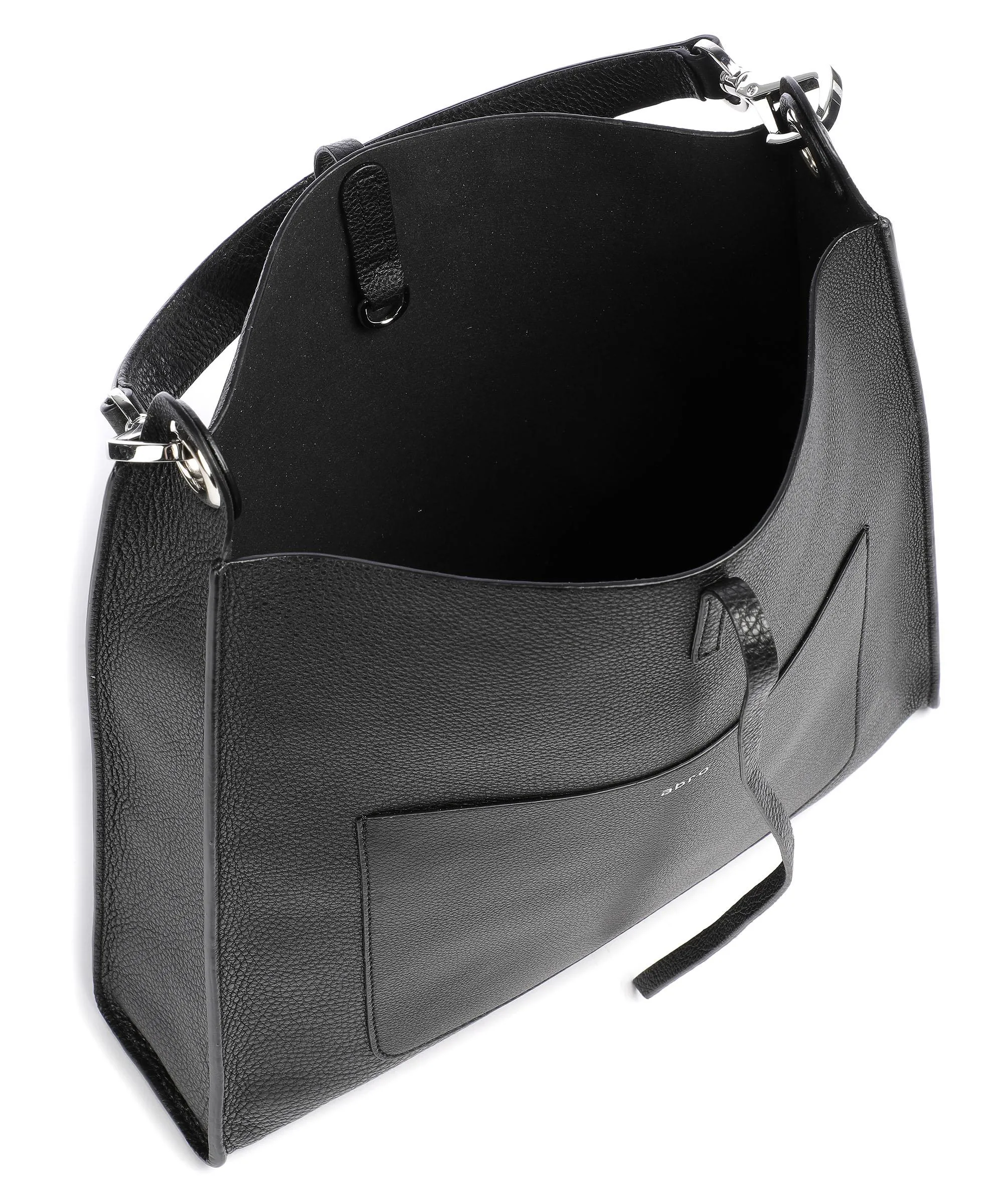  Abro Dalia Raquel Borsa hobo pelle di vacchetta grana nero  