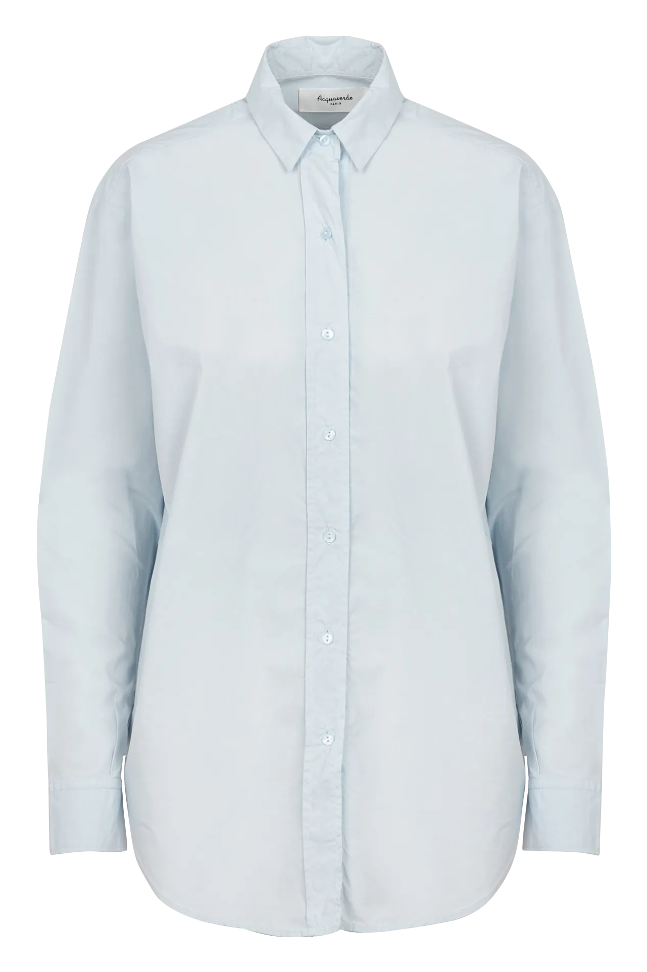  ACQUAVERDE   Camicia ampia con collo classico in cotone | Blu
