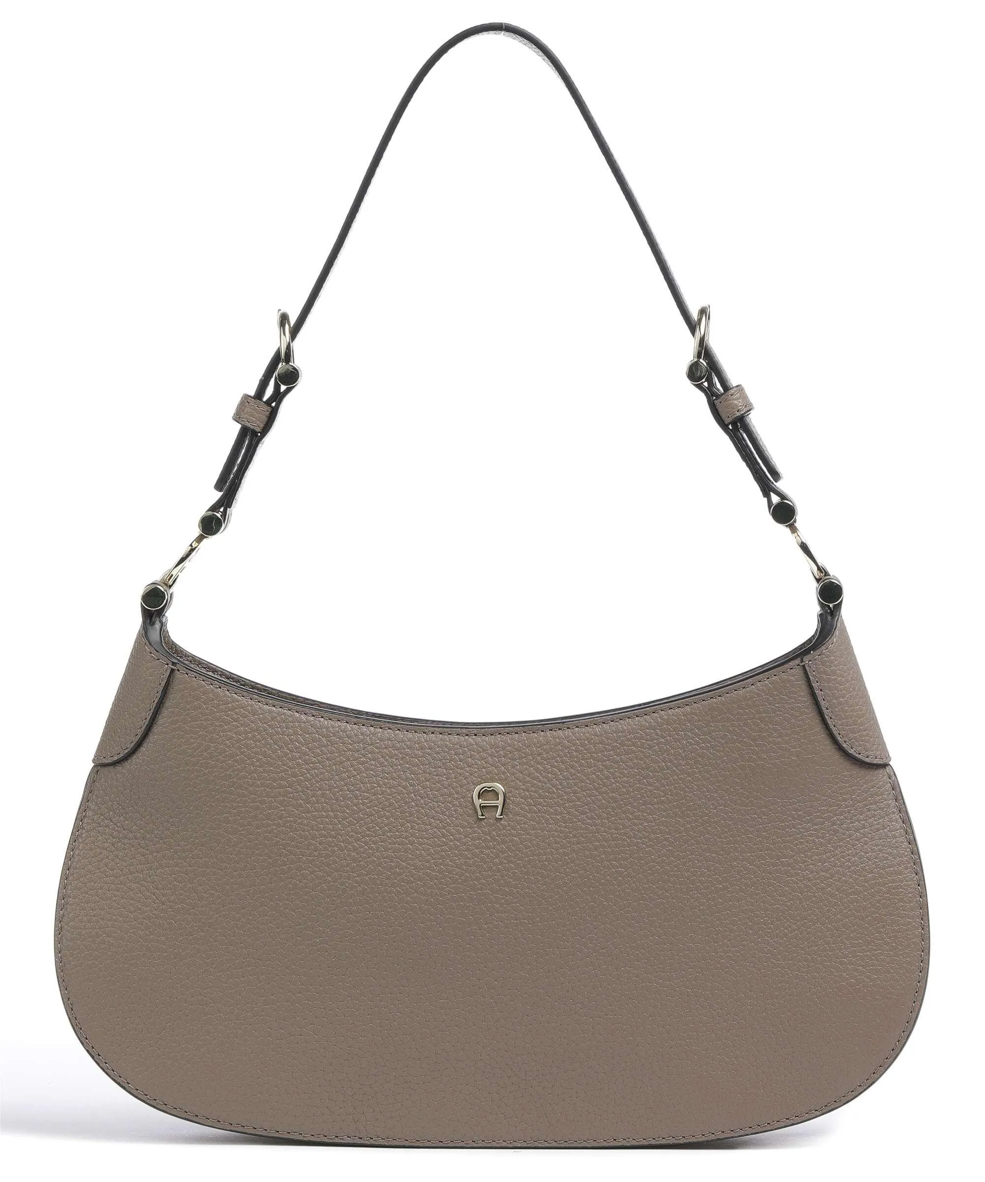  Aigner Delia S Borsa hobo pelle di vacchetta grana taupe  