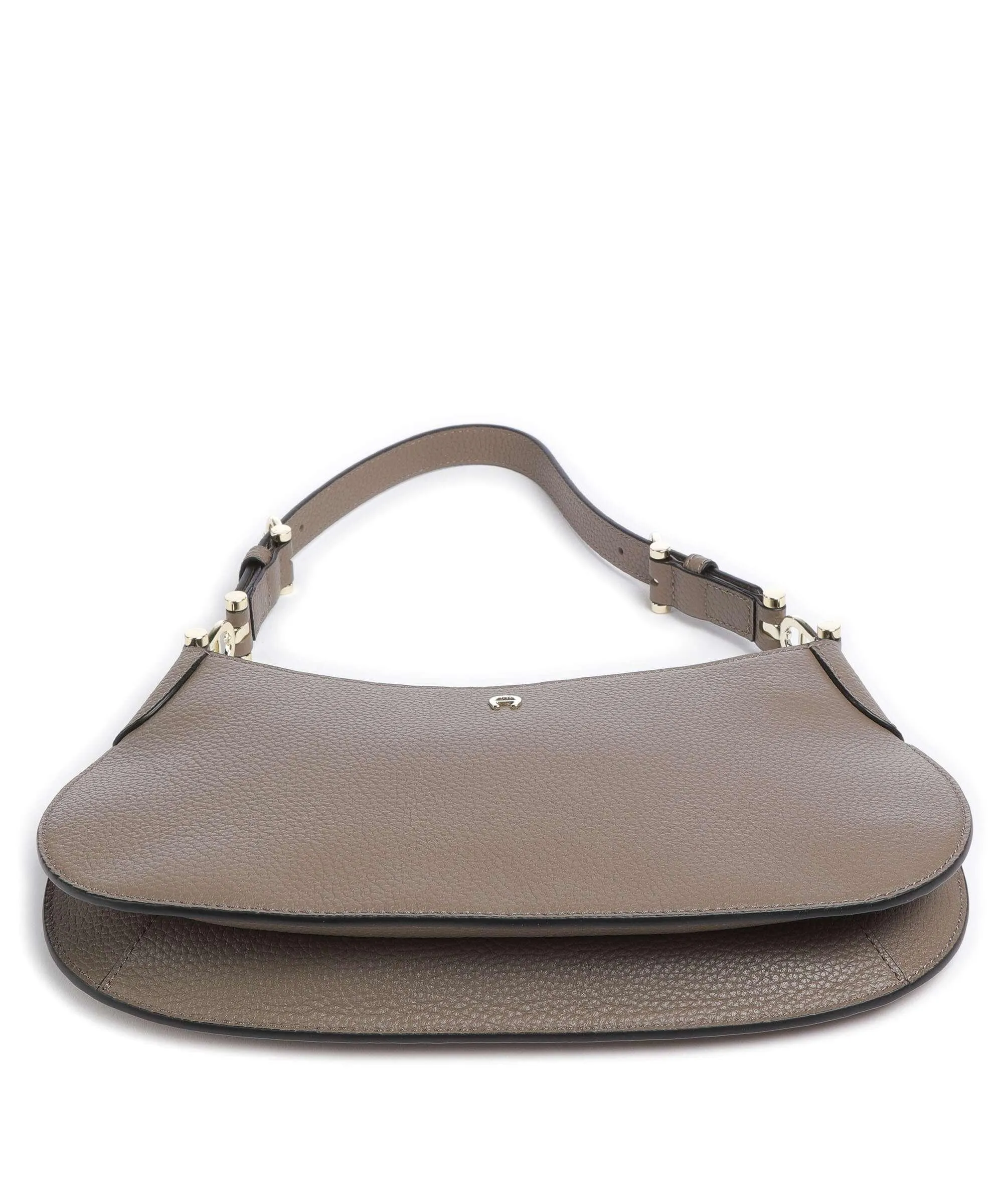  Aigner Delia S Borsa hobo pelle di vacchetta grana taupe  