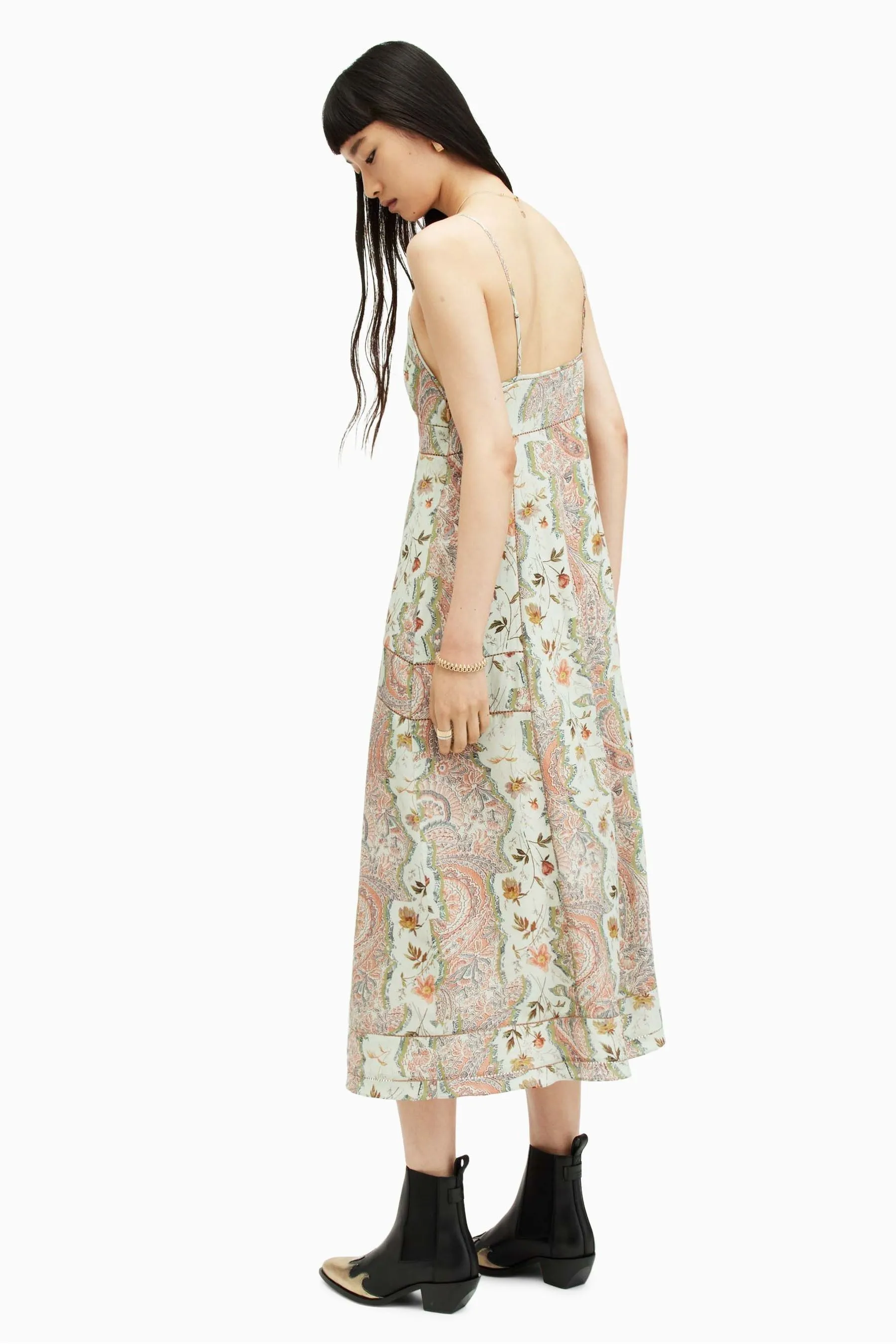 AllSaints - Dahlia - Abito a cascata
