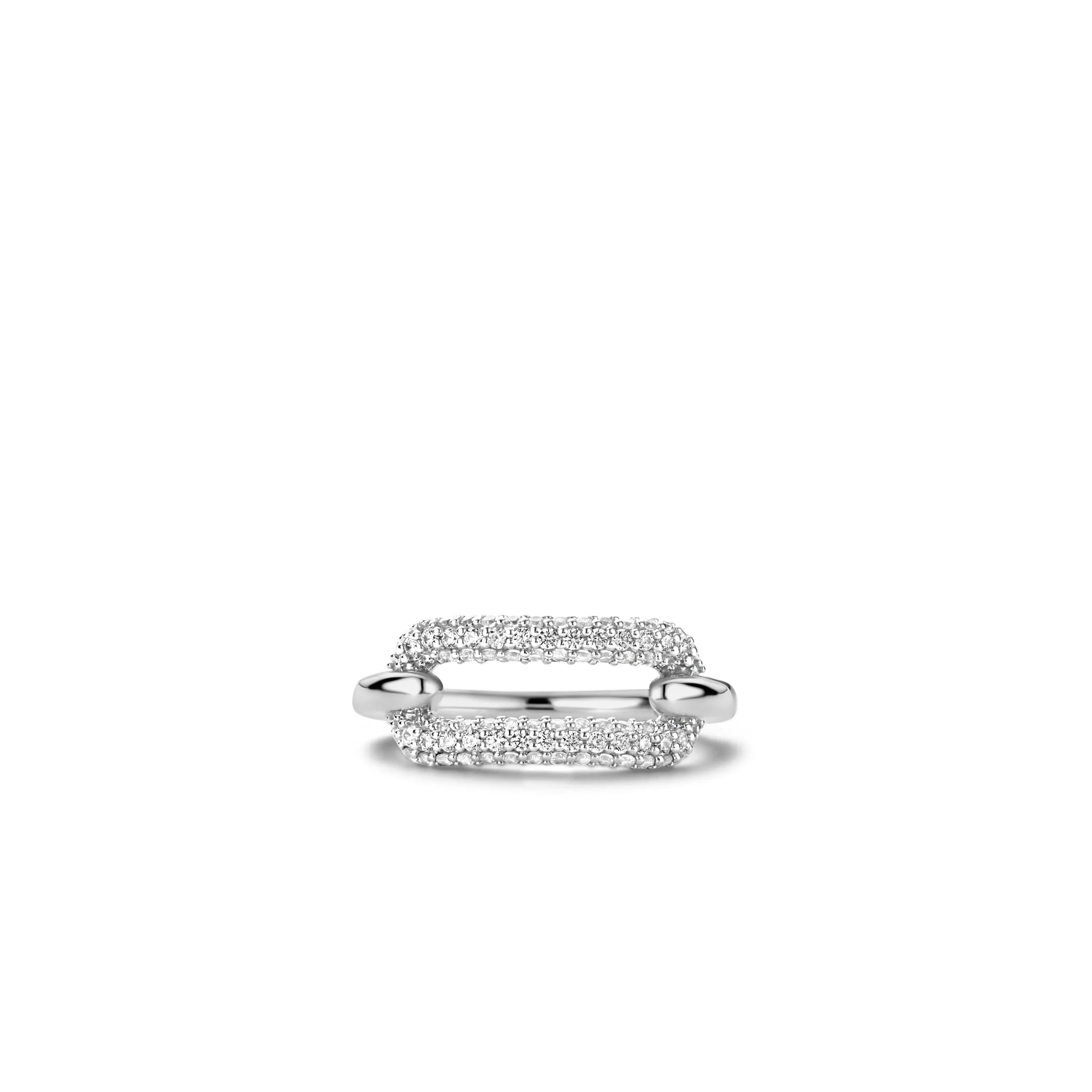 Anello Ti Sento In Argento Centrale Ovale Con Zirconi 12228ZI