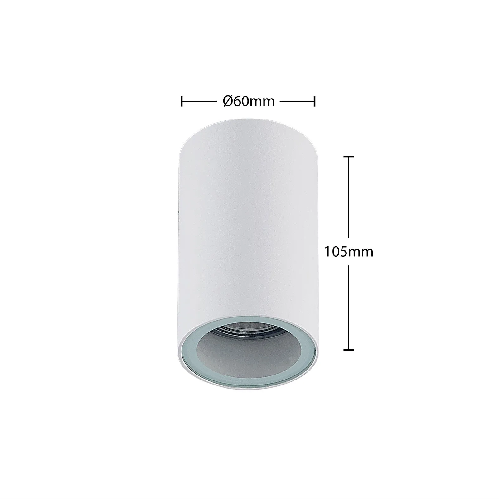 Arcchio faretto Olivir, bianco, metallo, Ø 6 cm, GU10, IP44
