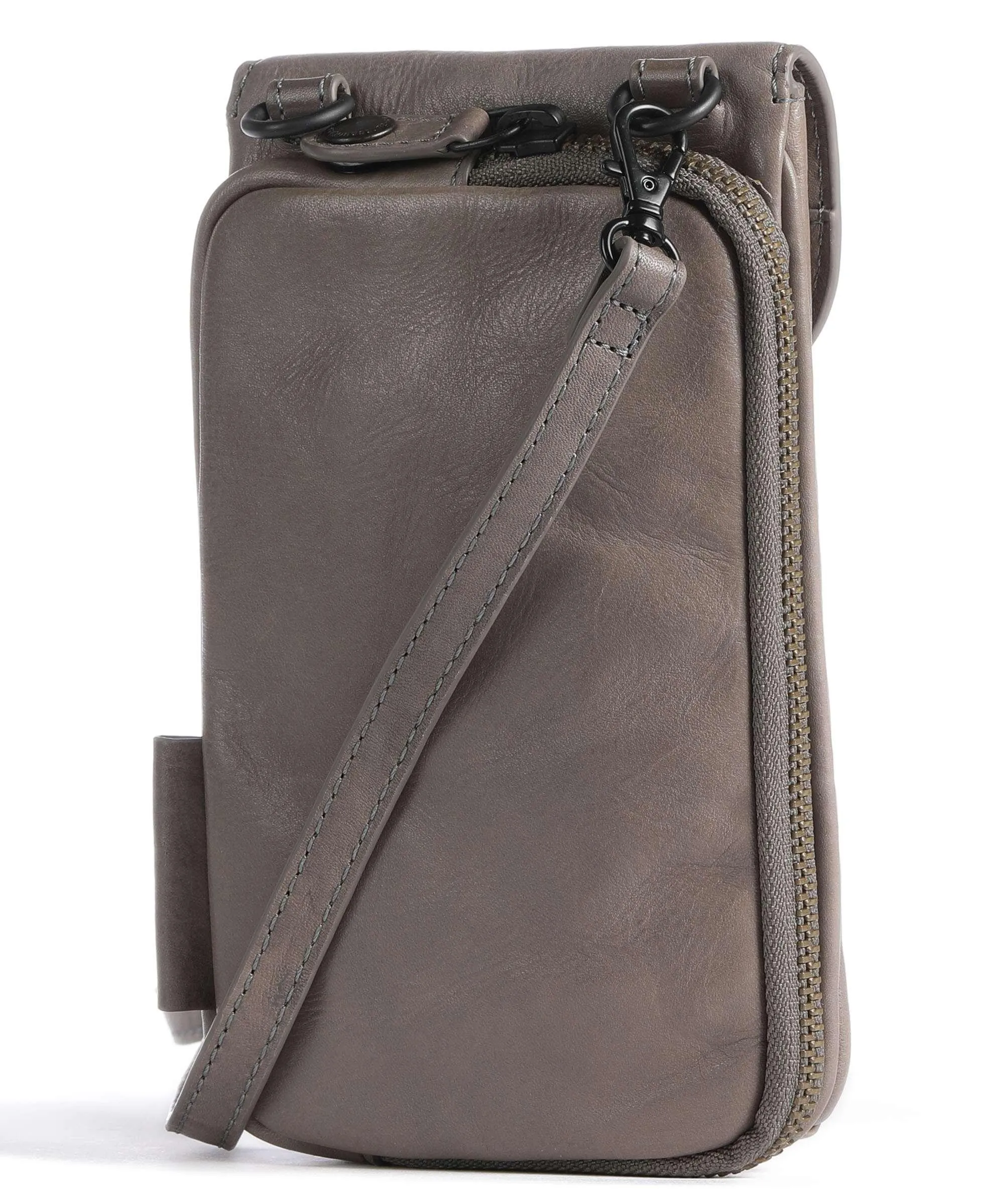  Aunts & Uncles Grandma's Luxury Club Mrs. Lemon Twist Borsetta porta cellulare pelle a grana fine taupe  