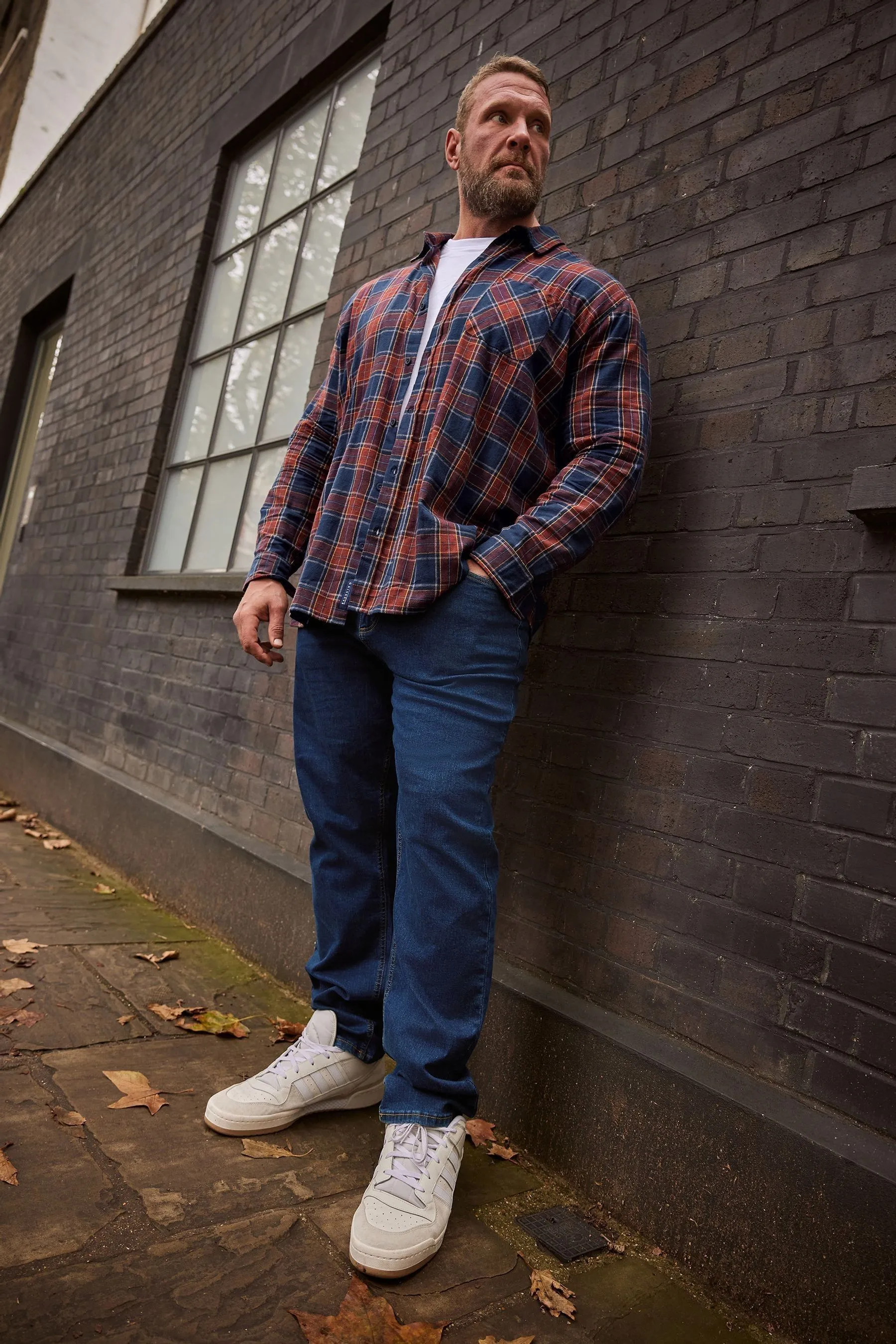 BadRhino - Big &Tall - Camicia con A quadri spazzolata