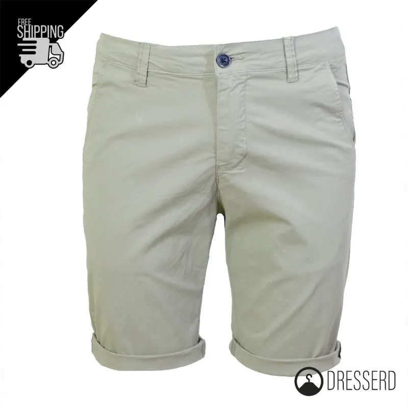 Bermuda Uomo Dresserd Pantaloncino Corto in Cotone Tasca America Pantalone Corto