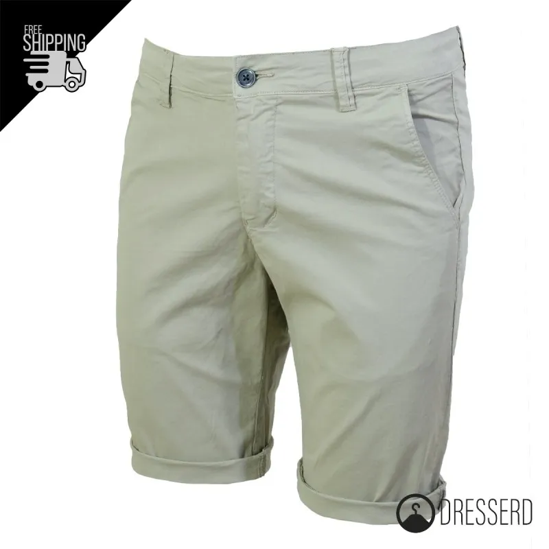 Bermuda Uomo Dresserd Pantaloncino Corto in Cotone Tasca America Pantalone Corto