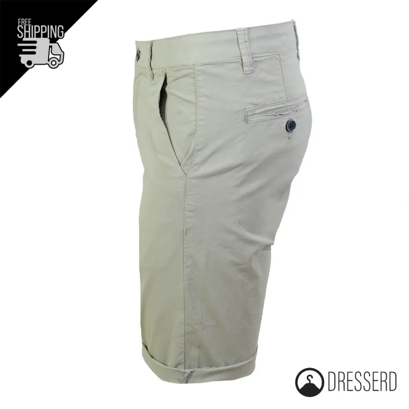 Bermuda Uomo Dresserd Pantaloncino Corto in Cotone Tasca America Pantalone Corto