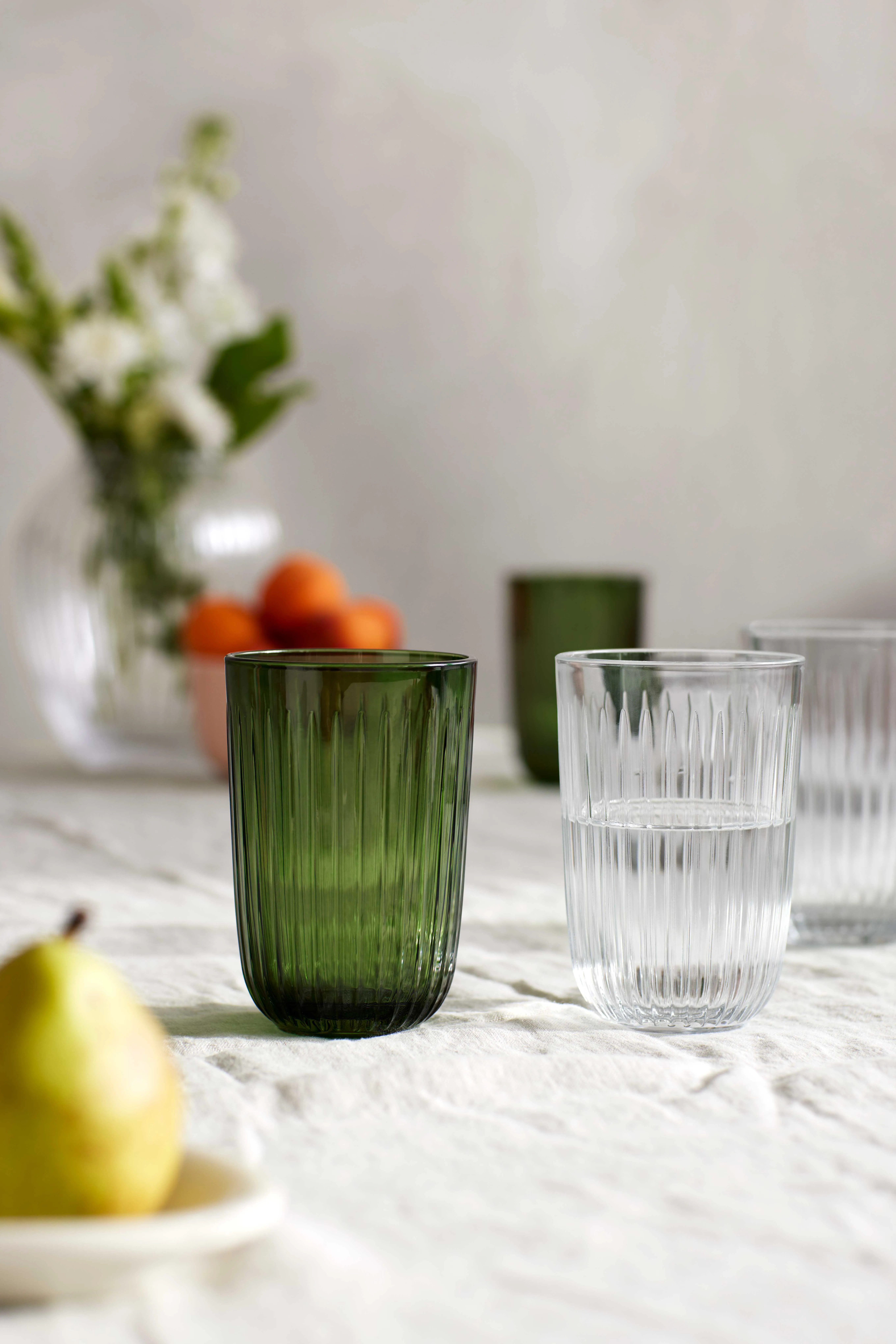 Bicchiere per acqua Hammershøi 37 cl, confezione da 4.k3{font-size:18px}Trasparente