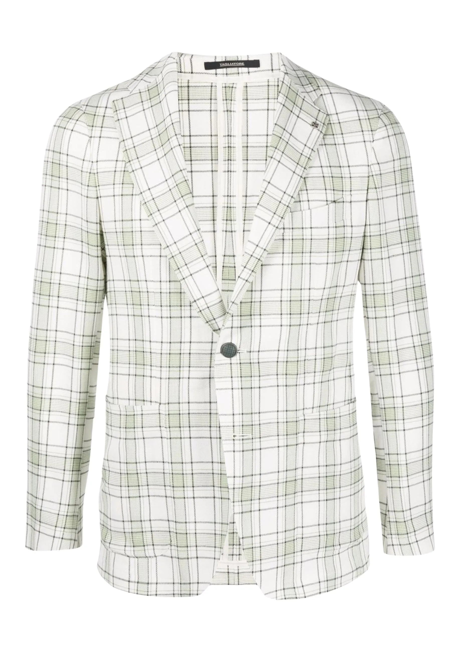 blazer monopetto a quadri
