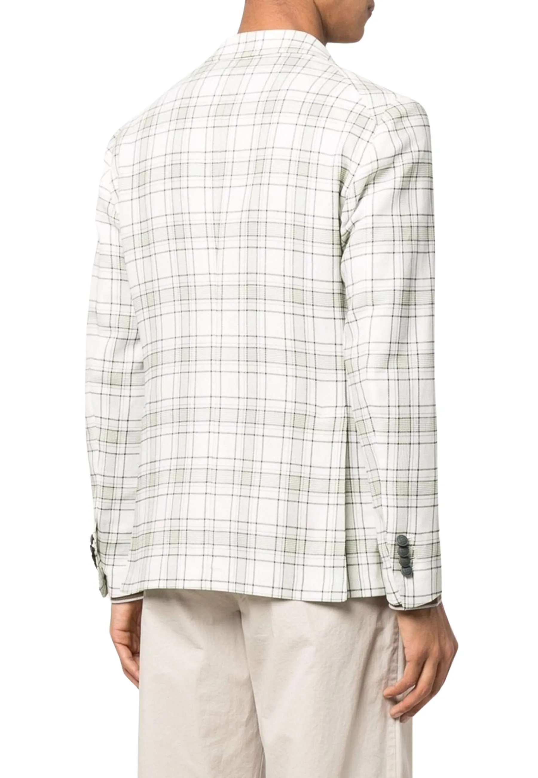 blazer monopetto a quadri