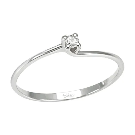 BLISS ANELLO ORO BIANCO CON DIAMANTE