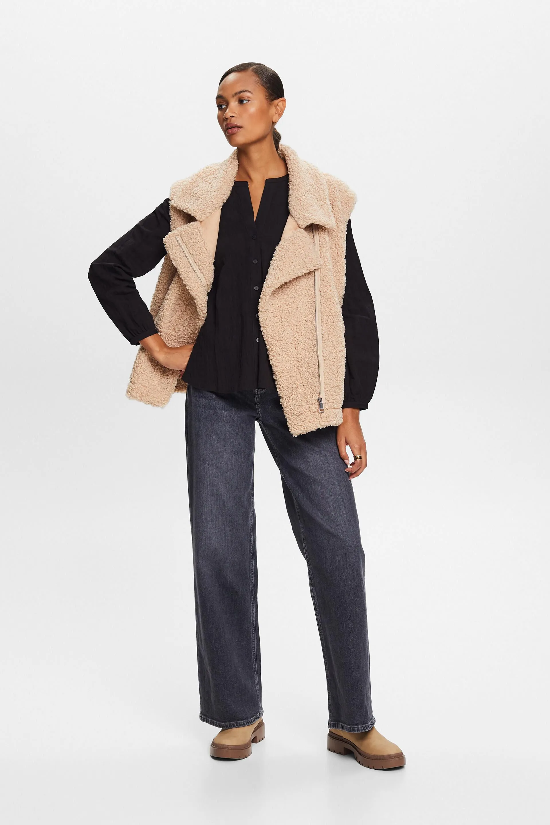 Blusa strutturata in cotone