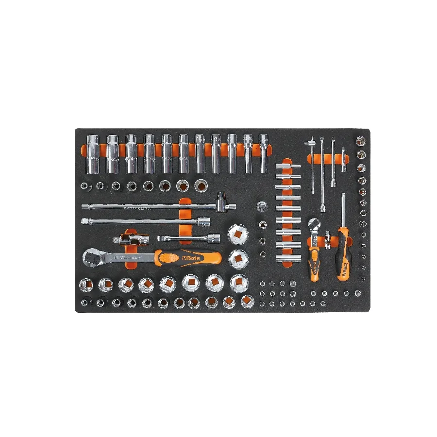 BM100 – Vassoio morbido in EVA bussole lunghe da 1/4″ e da 1/2″