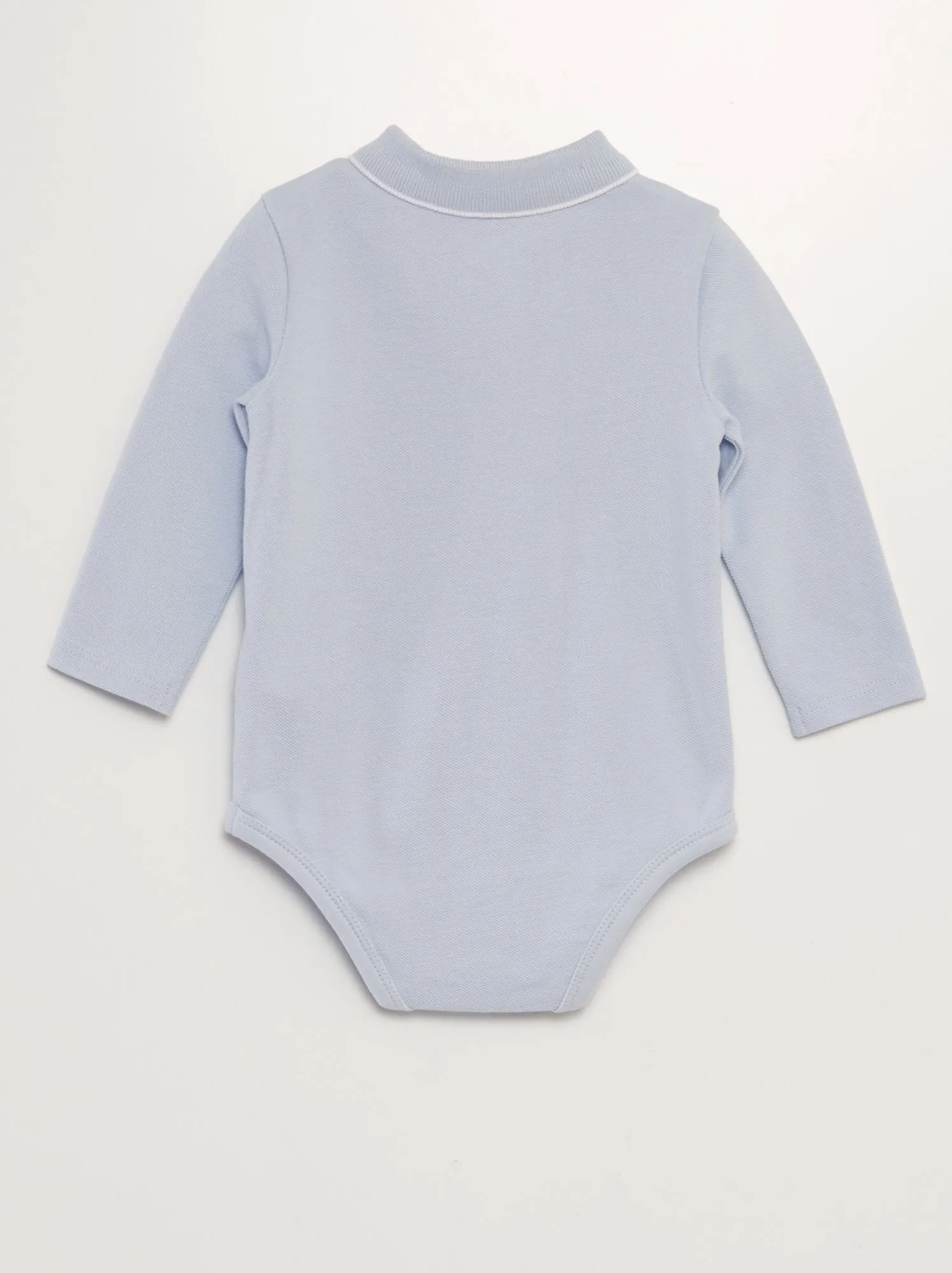 Body-polo a maniche lunghe - BLU