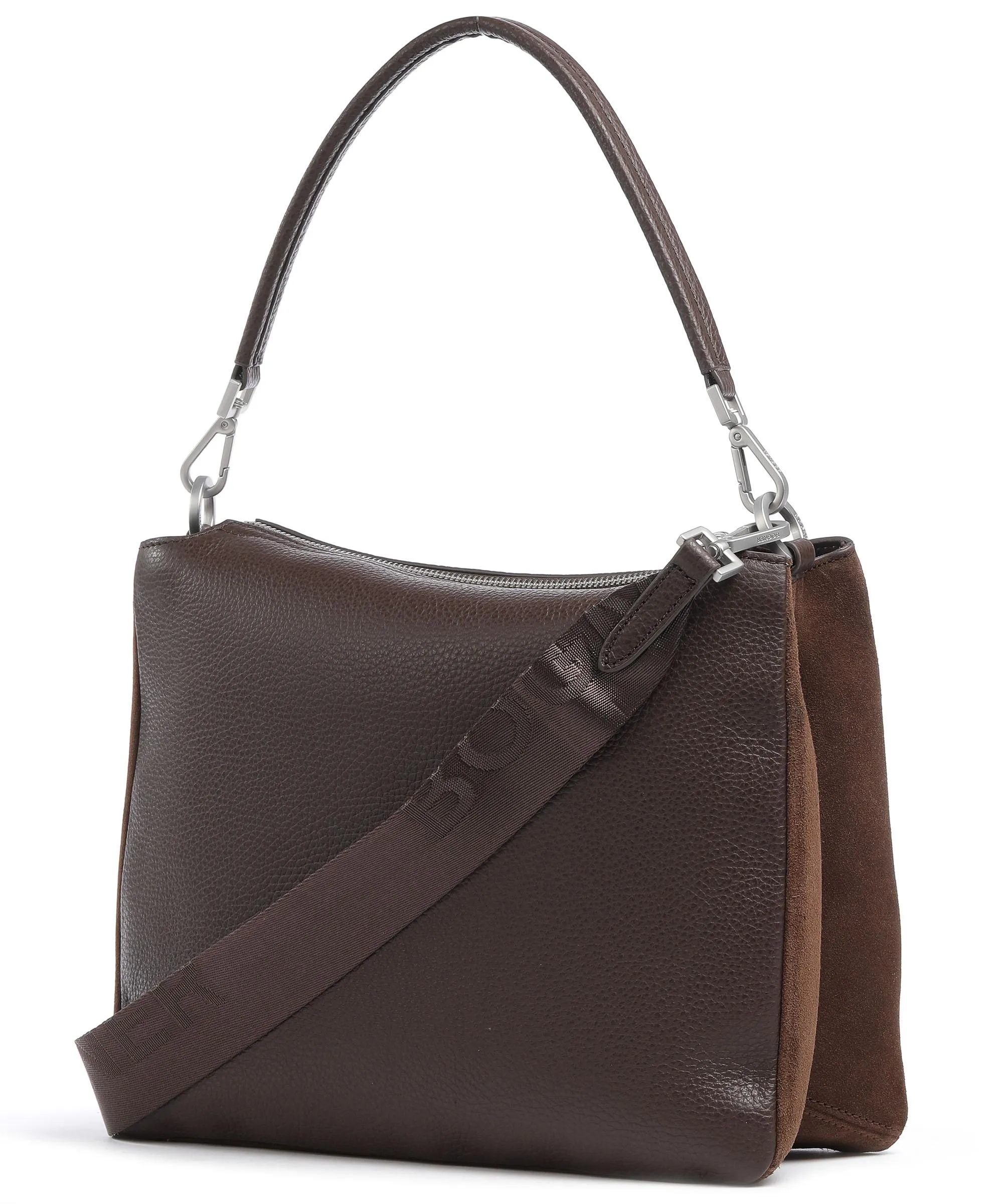  Bogner Andermatt Marie Borsa a spalla pelle granulata marrone scuro  