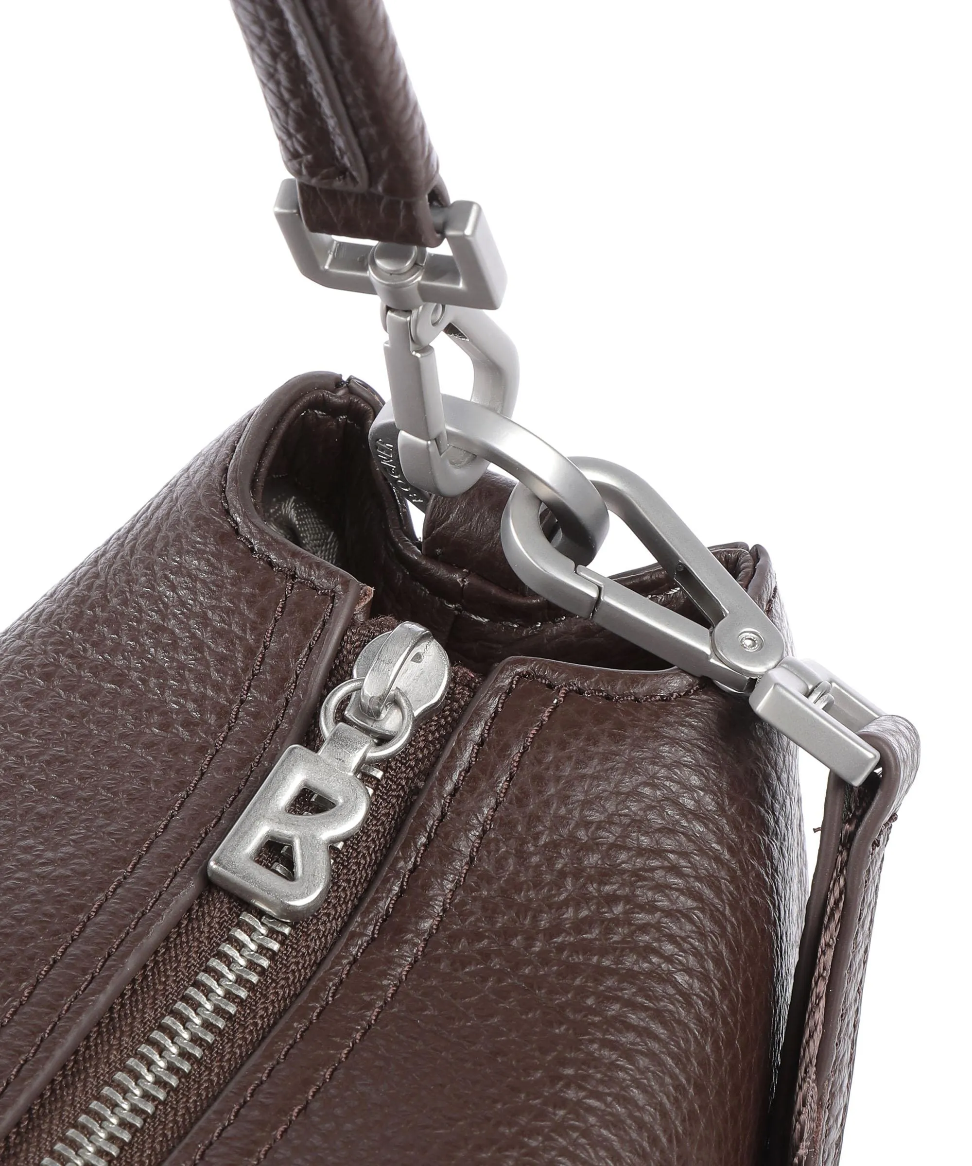  Bogner Andermatt Marie Borsa a spalla pelle granulata marrone scuro  