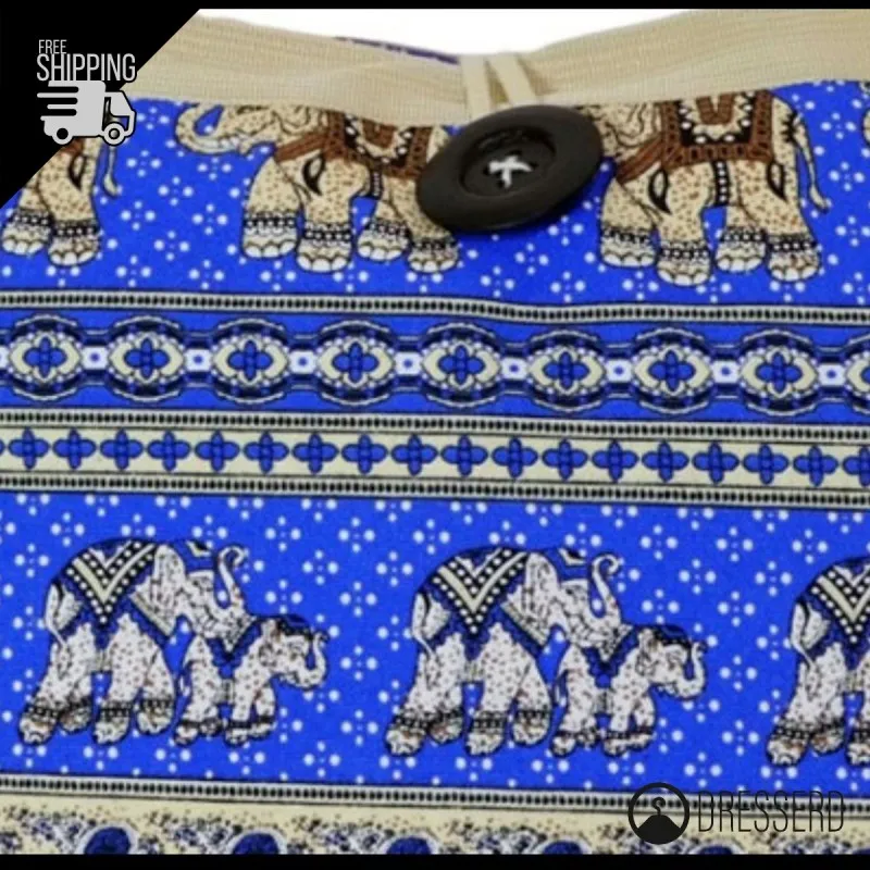 Borsa mare con elefanti