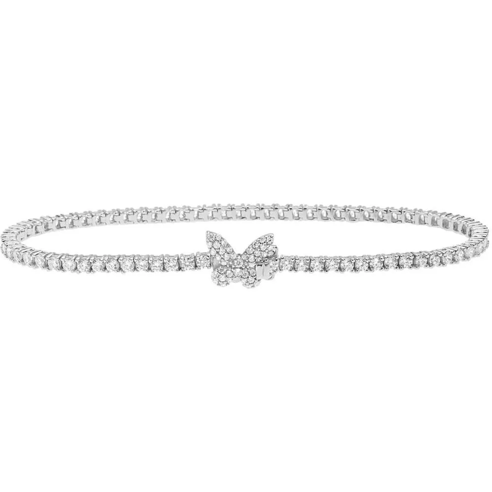 Bracciale Tennis Comete Farfalle Zirconi BRA 165