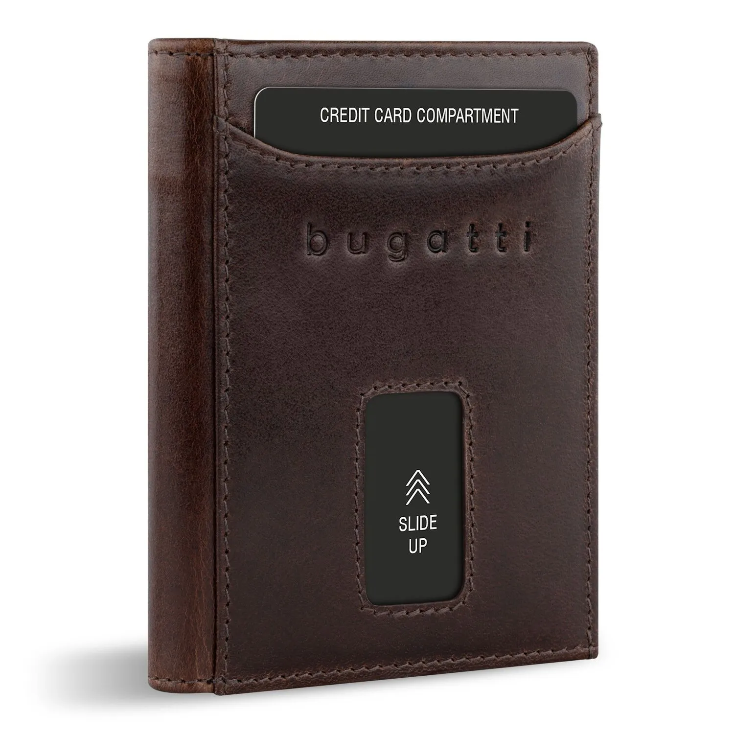 bugatti Secure Slim Portafoglio Protezione RFID Pelle 8 cm