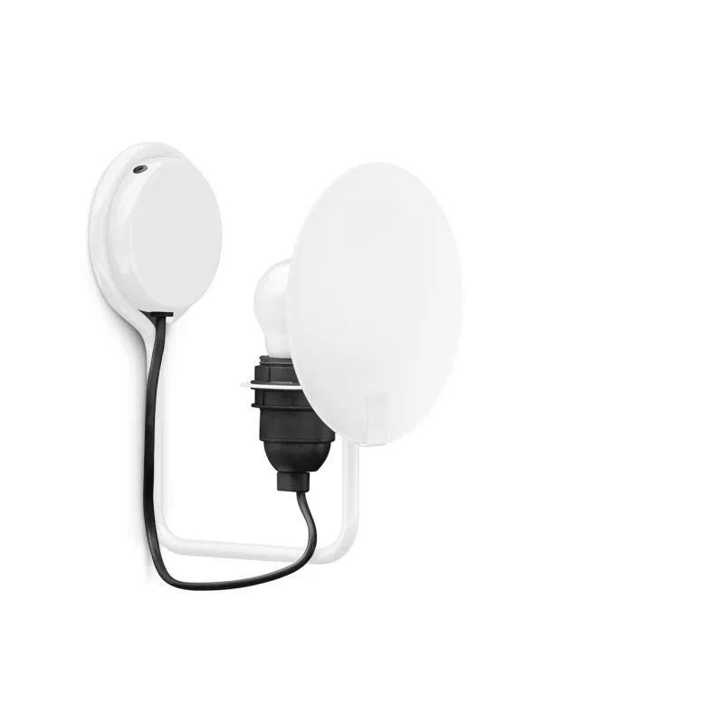 Bugia Singola lampada da parete struttura in metallo e diffusore in vetro satinato 4,5W E27