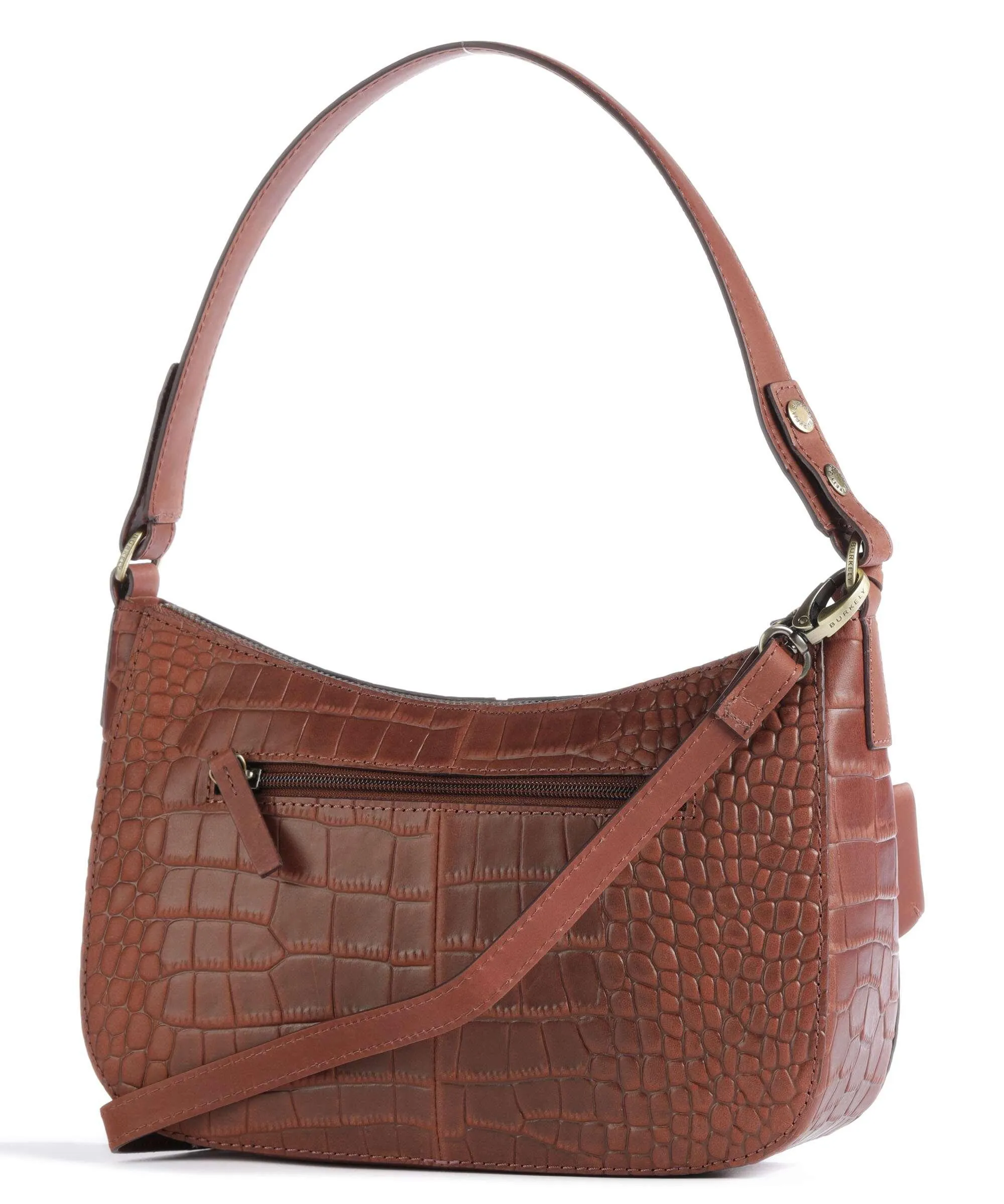  Burkely Cool Colbie Borsa a spalla pelle in rilievo marrone  