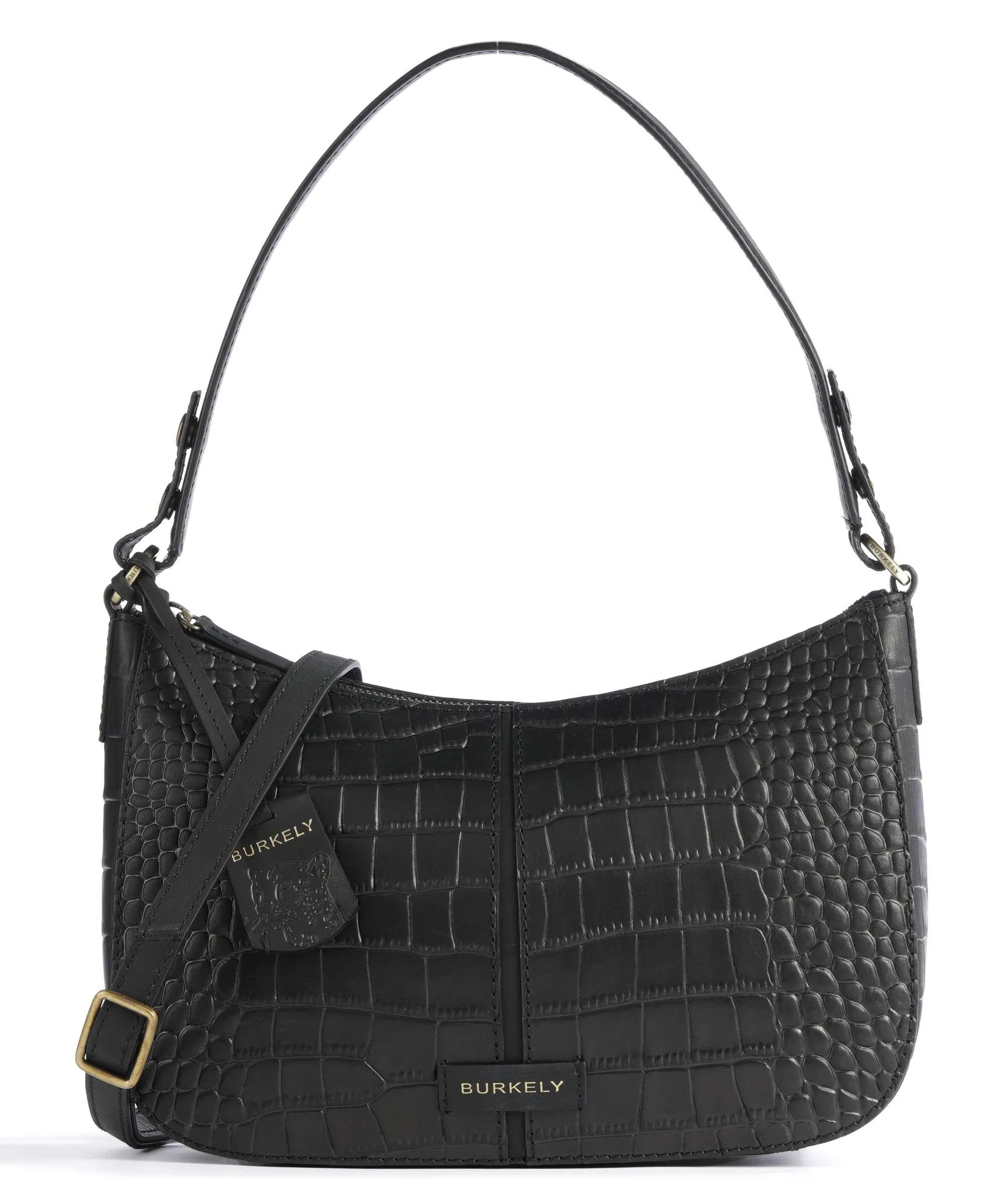  Burkely Cool Colbie Borsa a spalla pelle in rilievo nero  
