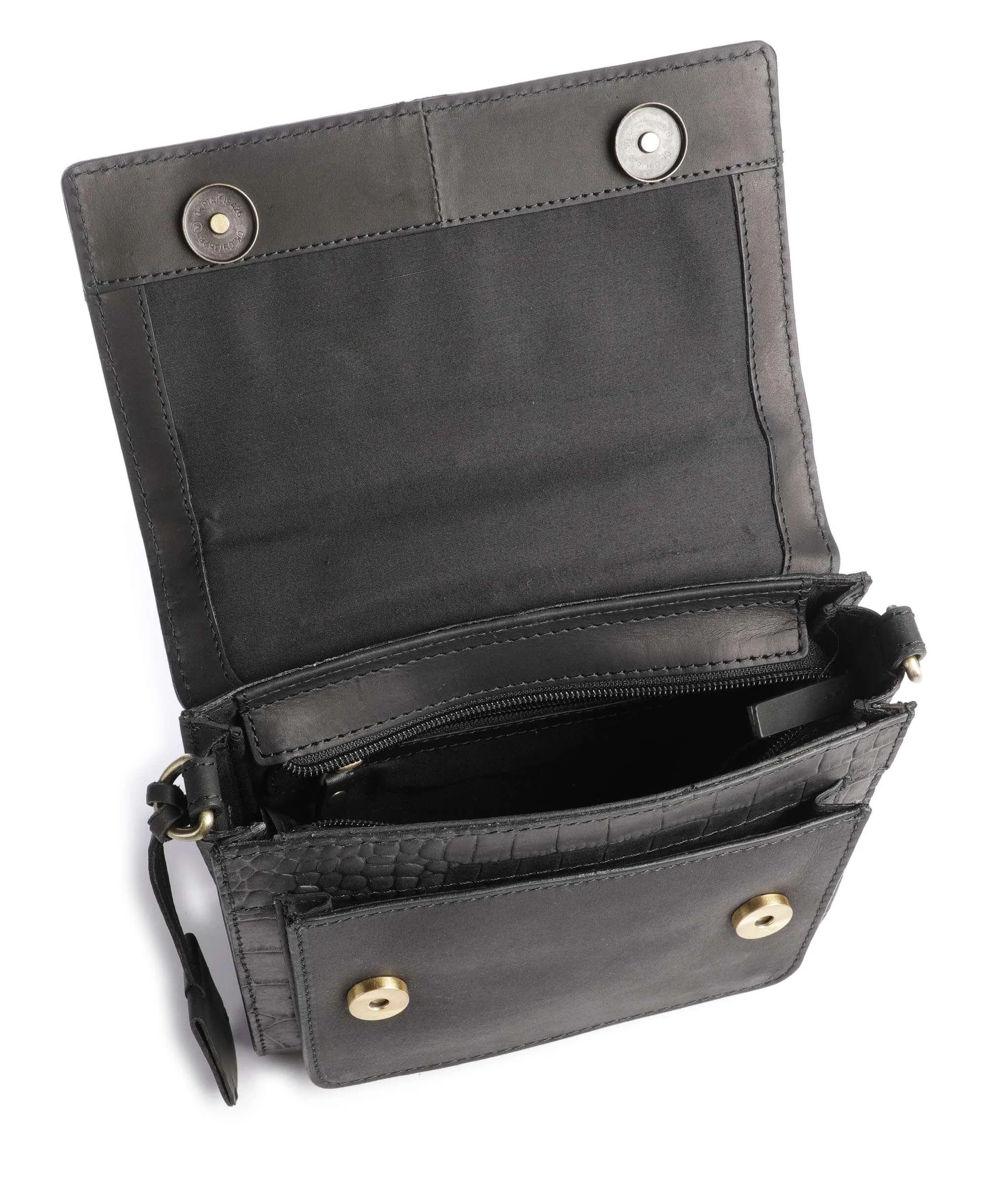  Burkely Cool Colbie Borsa a tracolla pelle in rilievo nero  