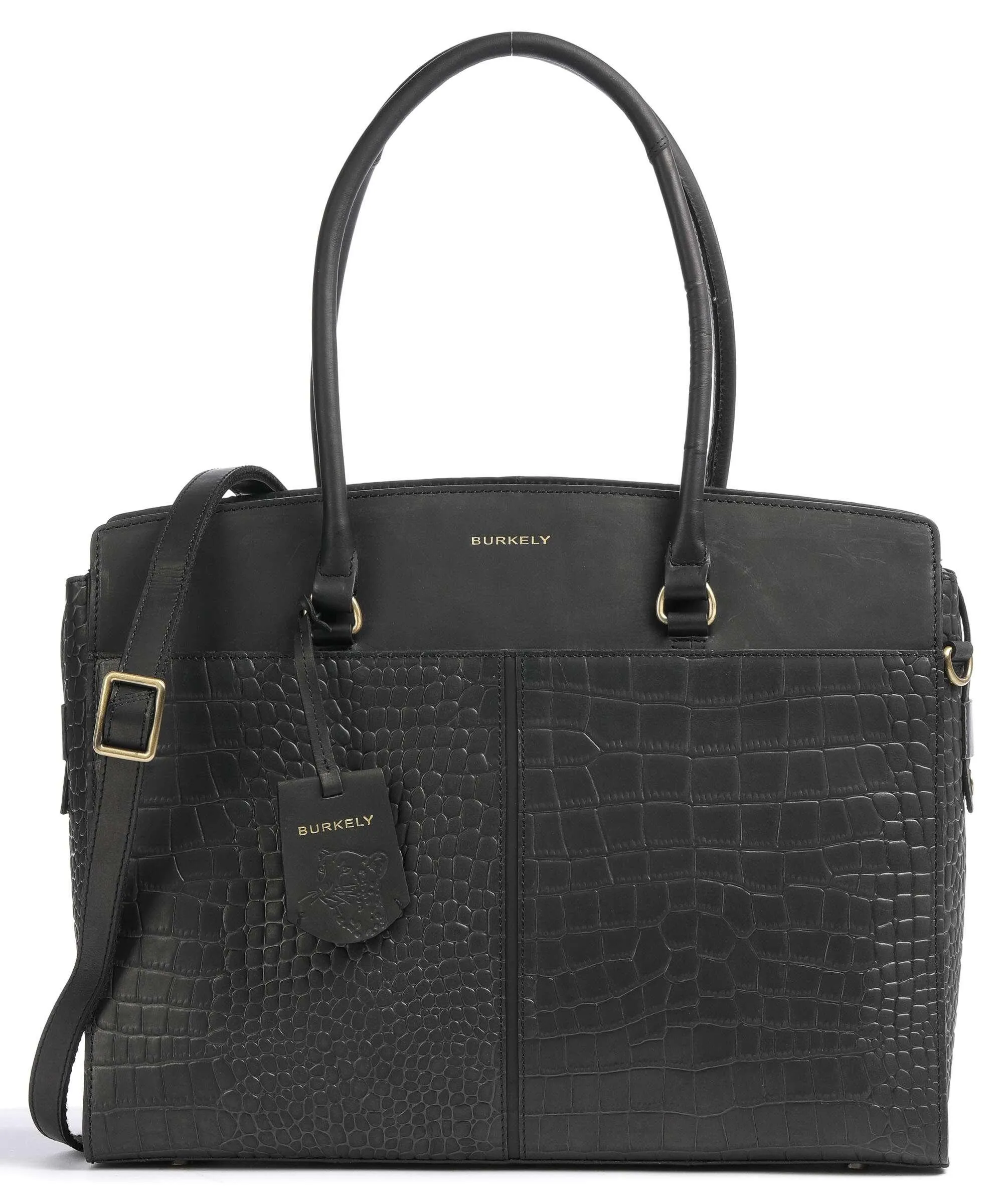  Burkely Cool Colbie Borsa shopper 15″ pelle in rilievo nero  