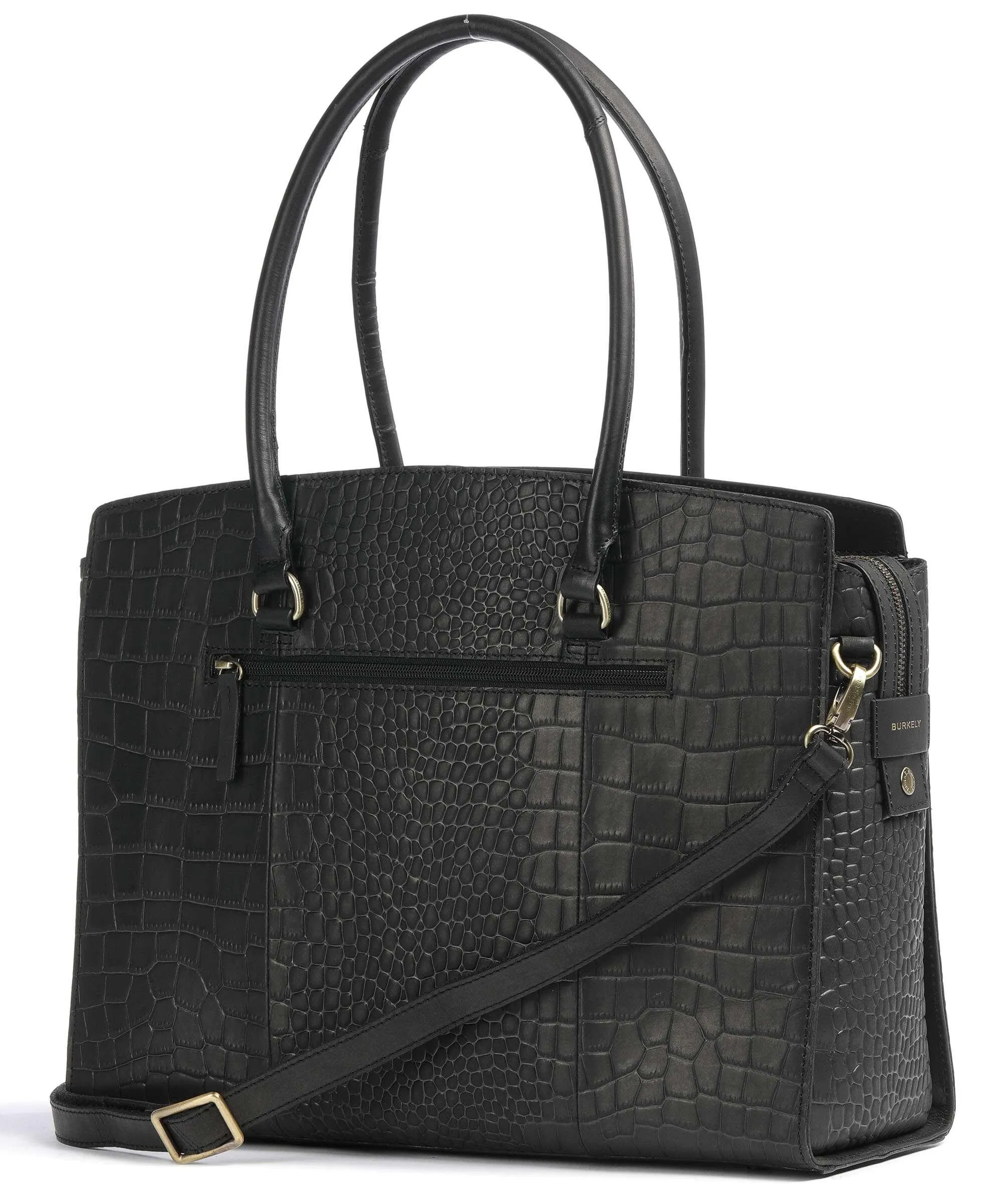  Burkely Cool Colbie Borsa shopper 15″ pelle in rilievo nero  