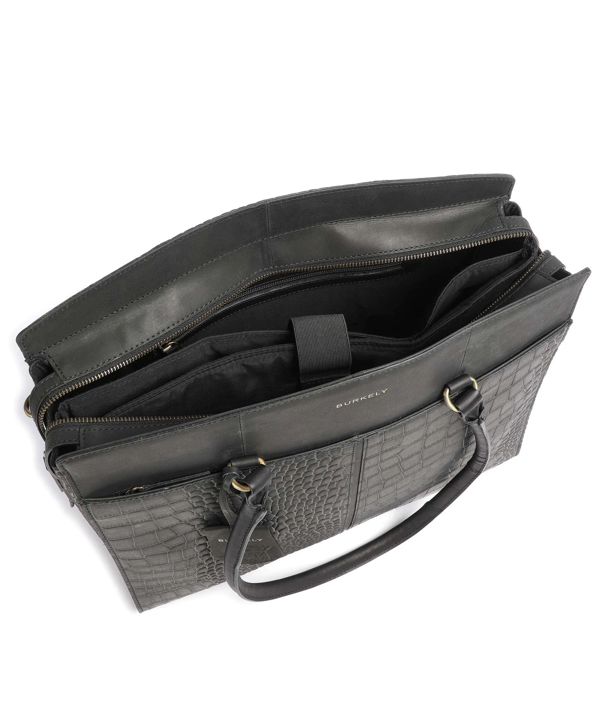 Burkely Cool Colbie Borsa shopper 15″ pelle in rilievo nero  