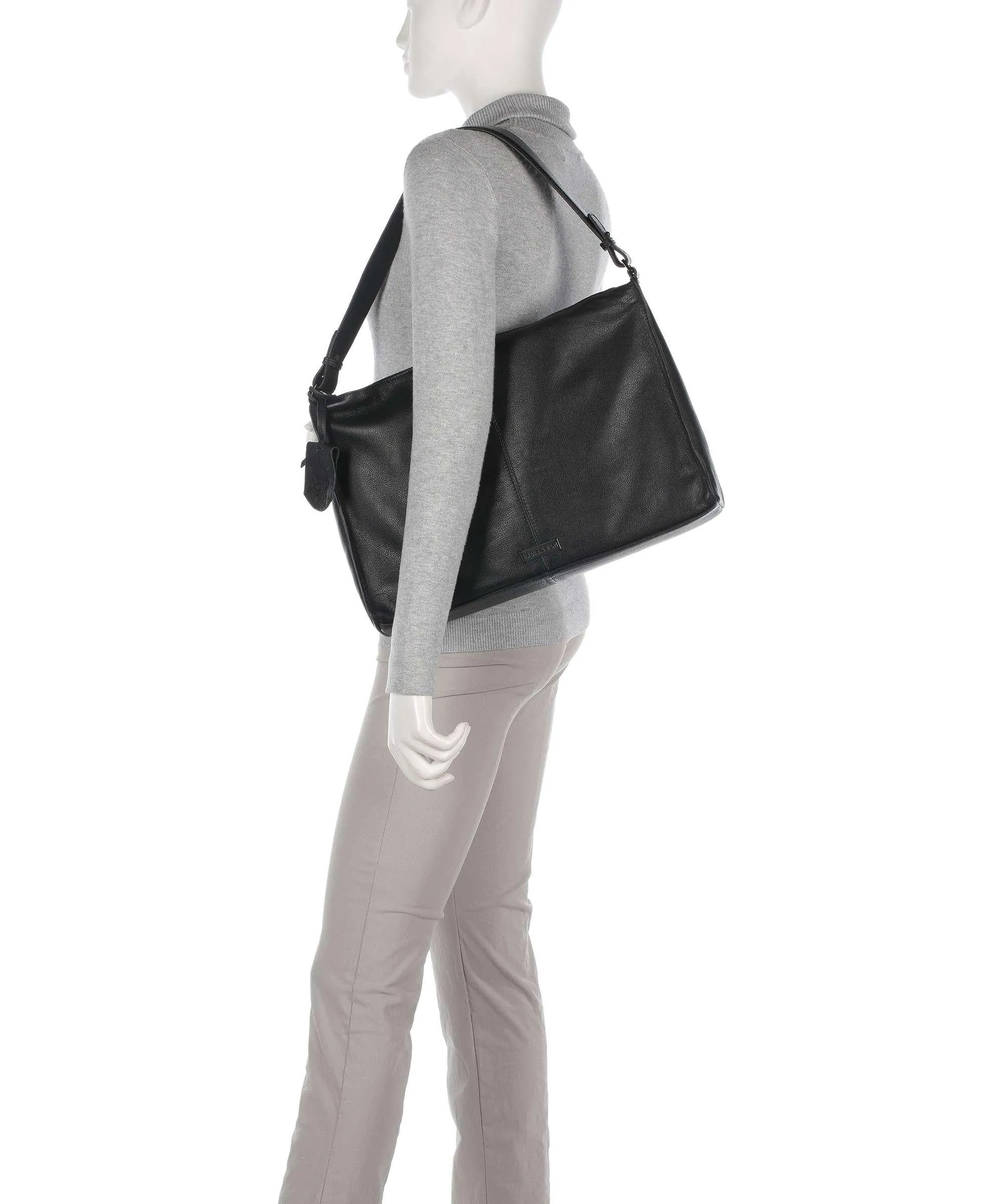  Burkely Mystic Maeve Borsa a spalla pelle a grana fine nero  
