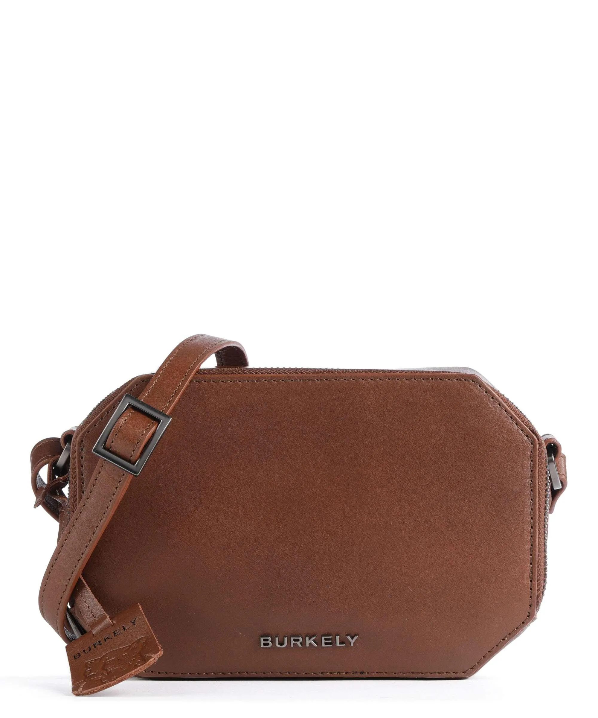  Burkely Nocturnal Nova Borsa a tracolla pelle a grana fine cognac  