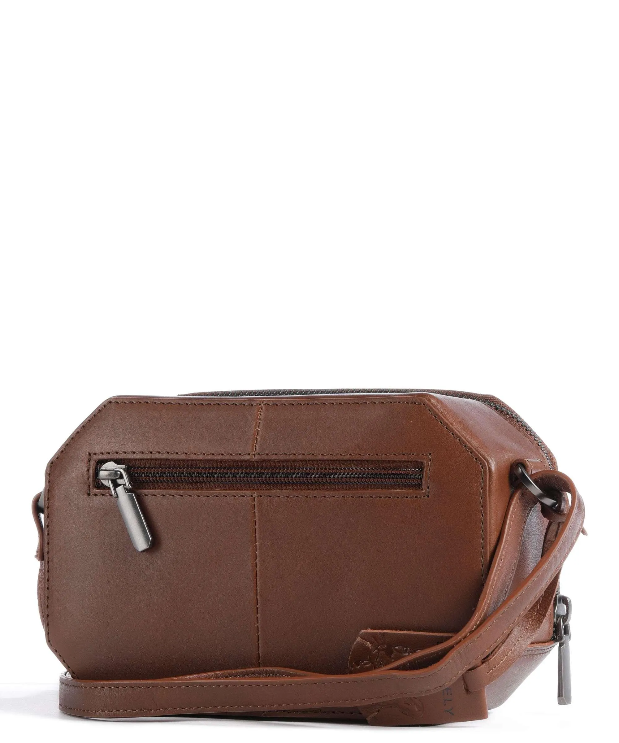  Burkely Nocturnal Nova Borsa a tracolla pelle a grana fine cognac  