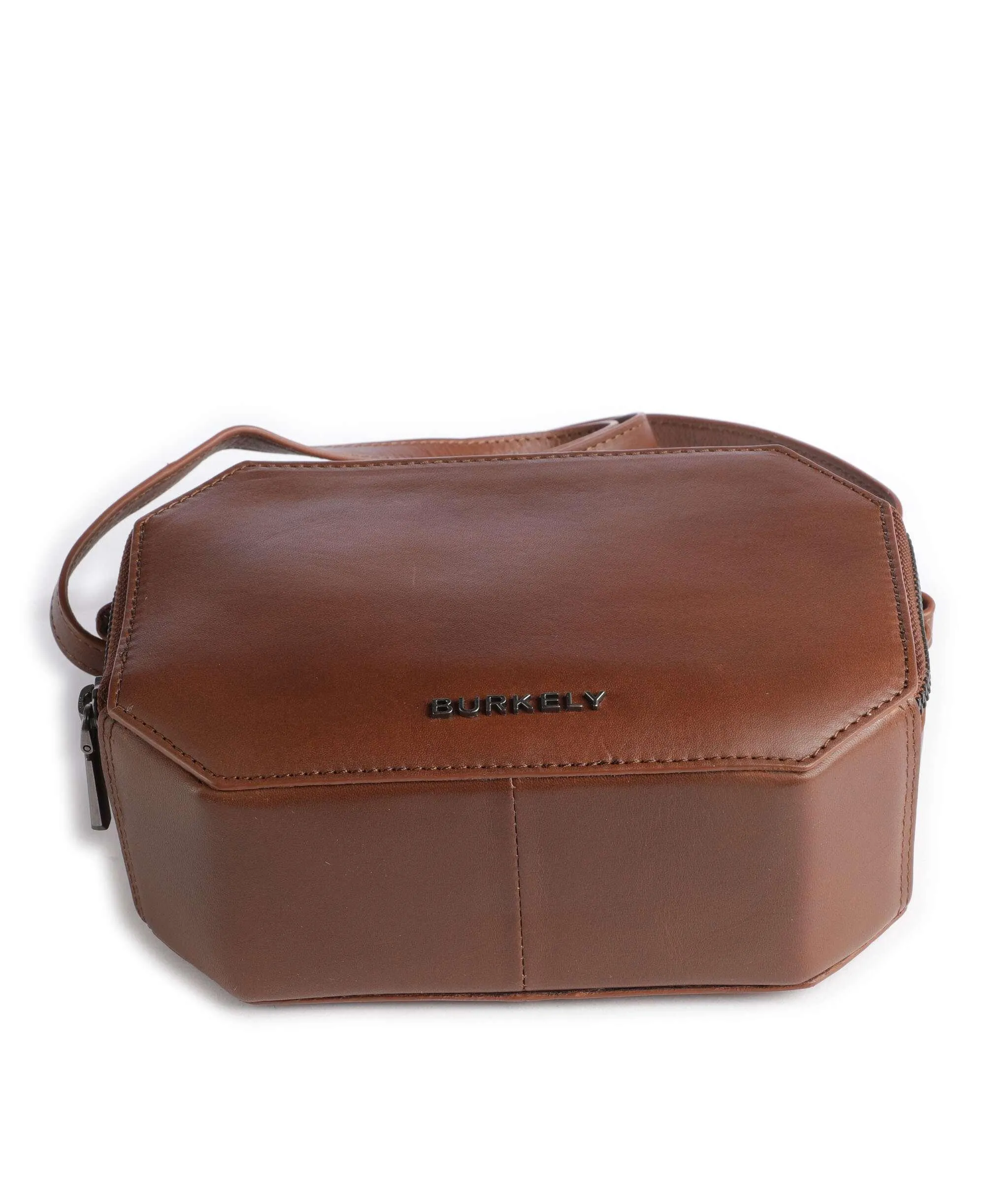  Burkely Nocturnal Nova Borsa a tracolla pelle a grana fine cognac  